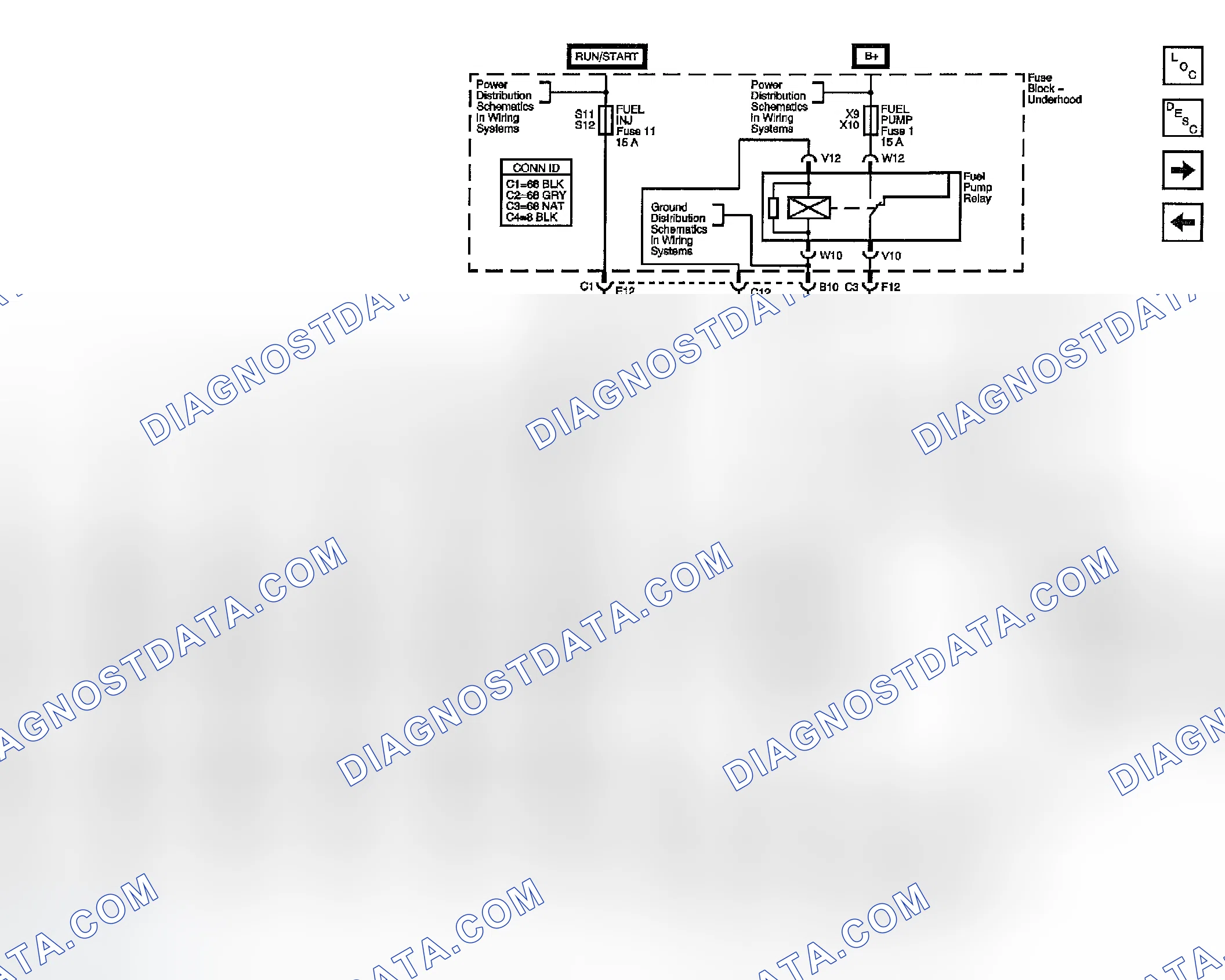 Scheme 6: FUEL PUMP ELECTRICAL CIRCUIT DIAGNOSIS