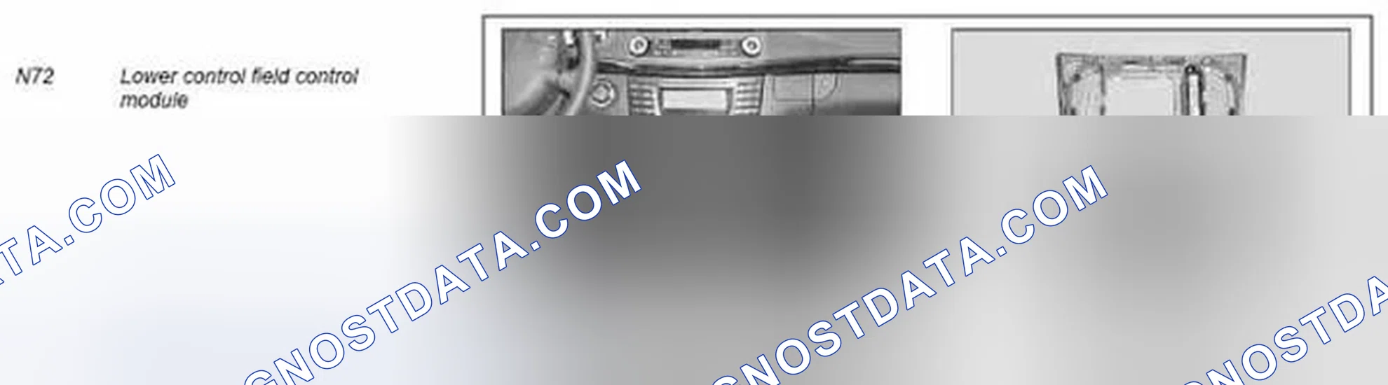 Scheme 58: Lower control panel control module, location/task/design - GF54.21-P-4116T