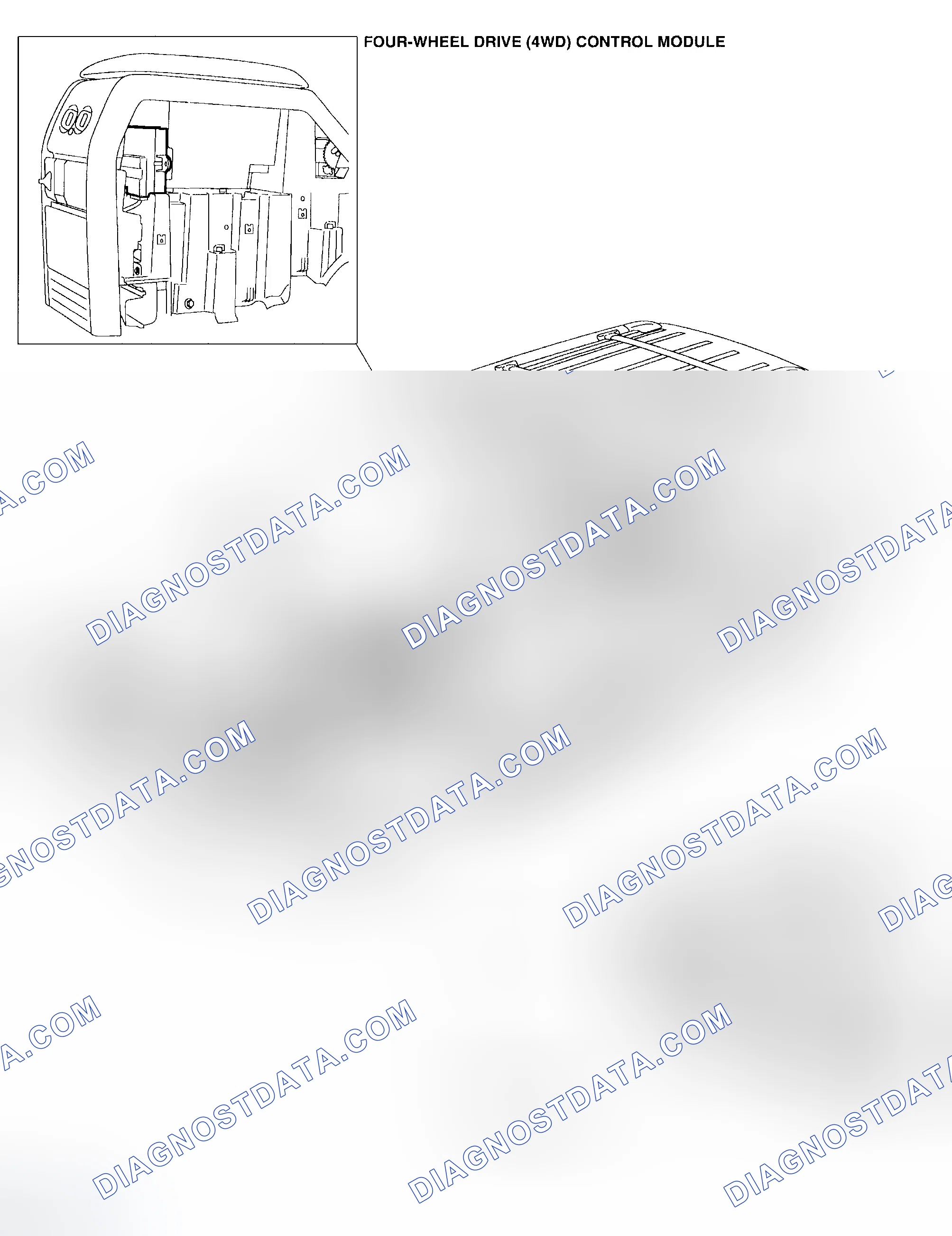 Scheme 1: Four-Wheel Drive Systems Component Location Index