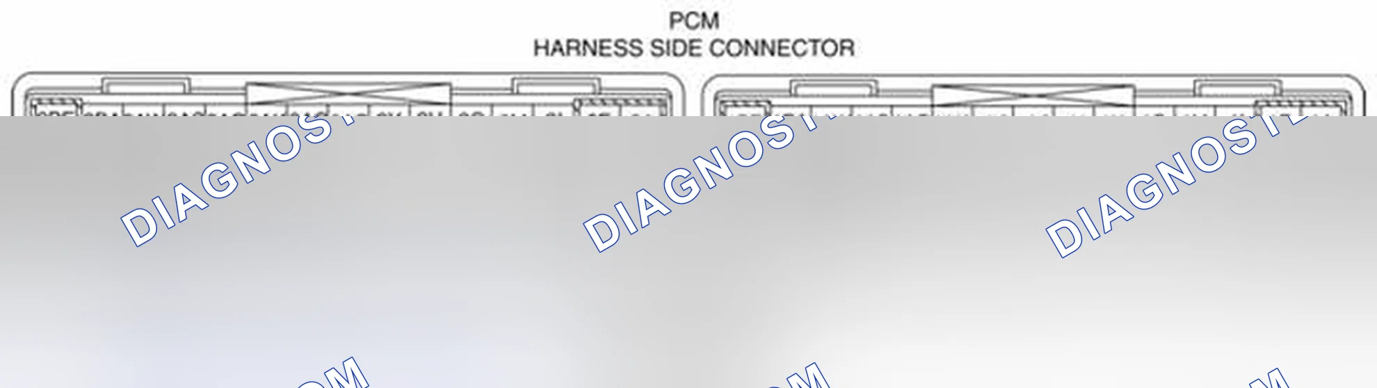 Scheme 132: PCM Harness Connector Terminal Identification
