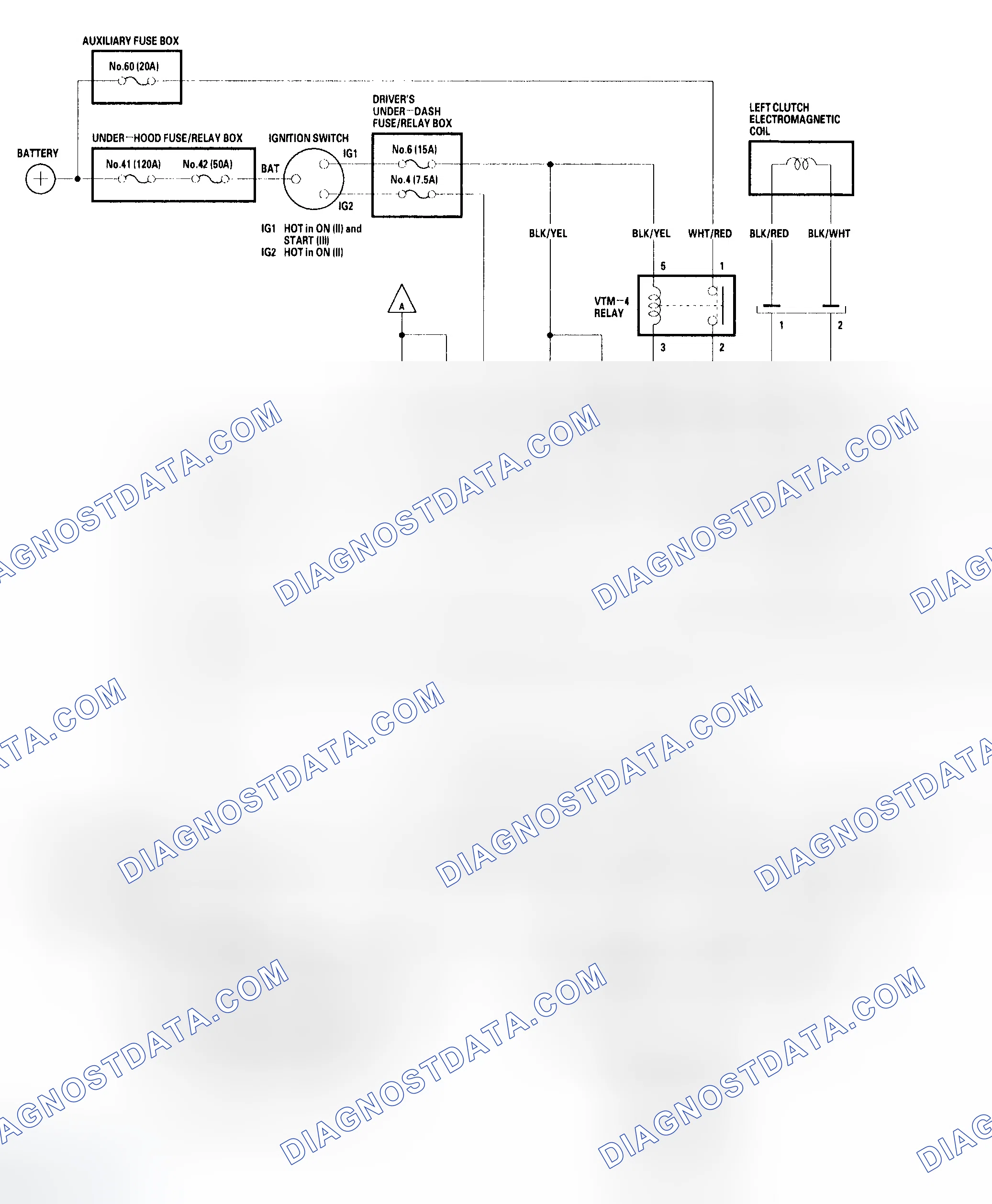 Scheme 91: Rear Differential Circuit Diagram