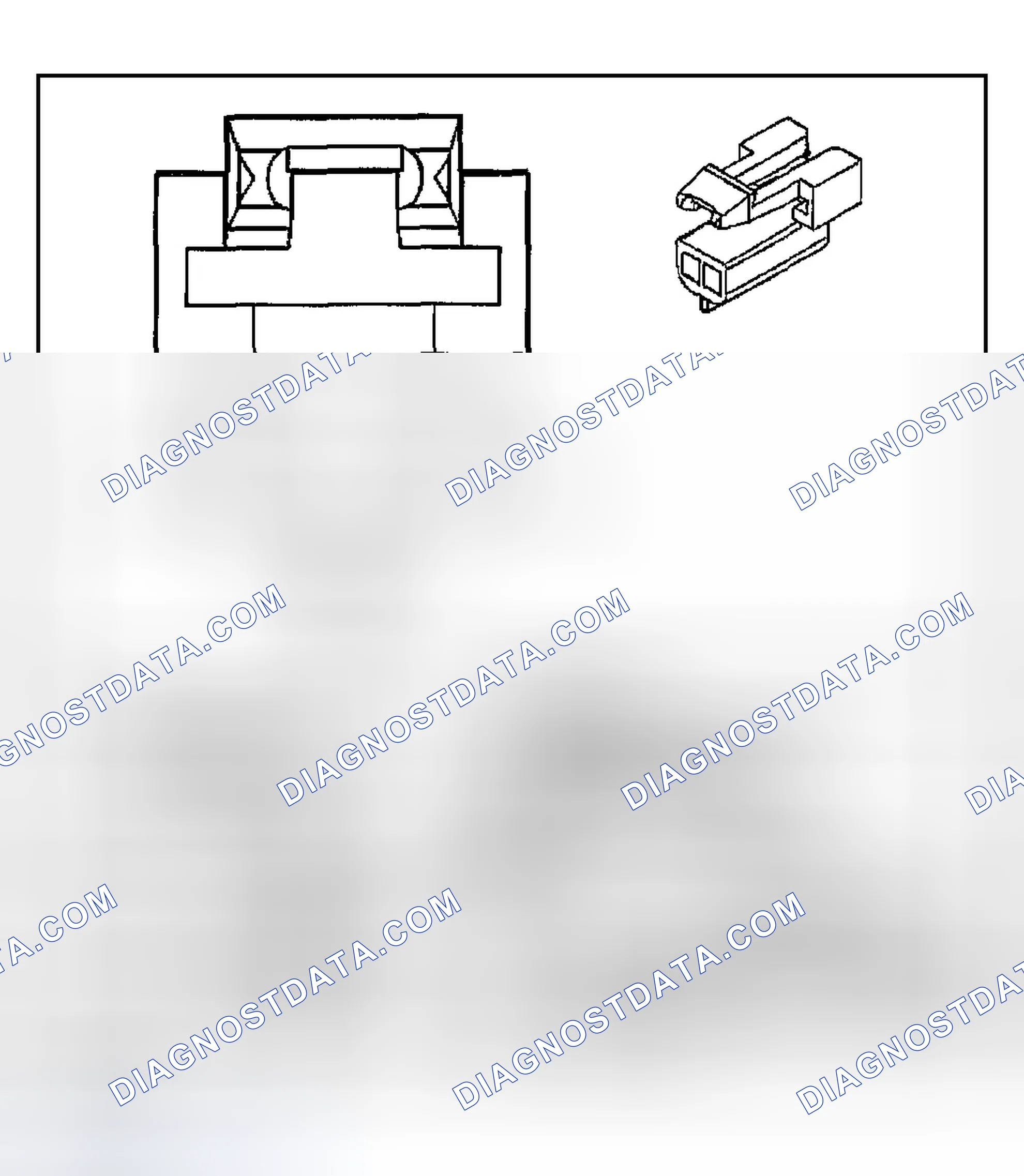 Scheme 959: Automatic Transmission Shift Lock Control Connector End Views