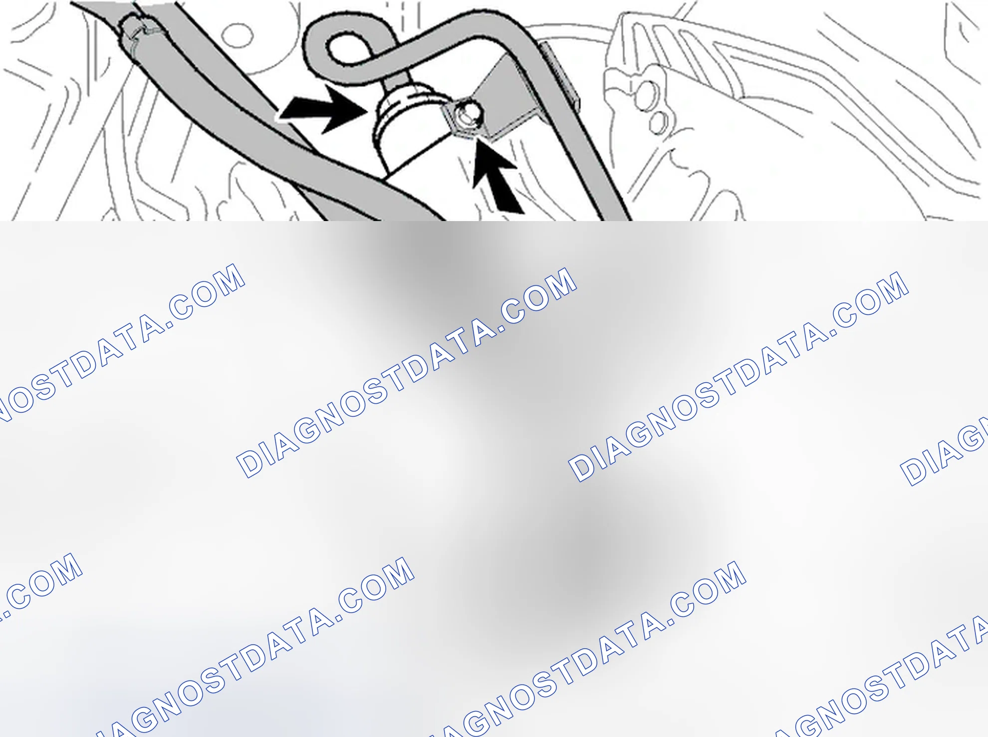 Scheme 122: Automatic transmission: Disconnect the transmission oil pipes