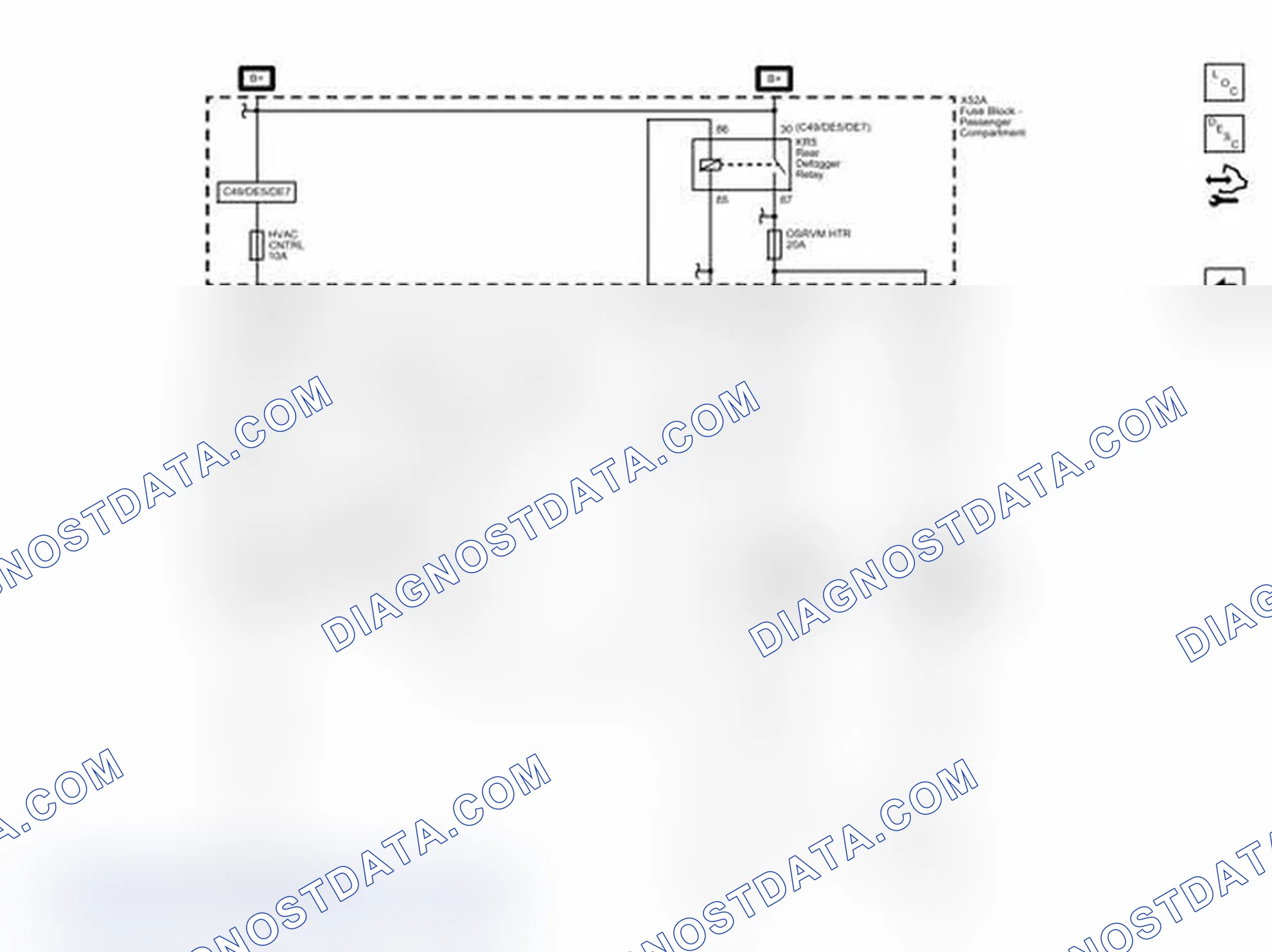 Scheme 2: Heated Mirrors Wiring Schematics