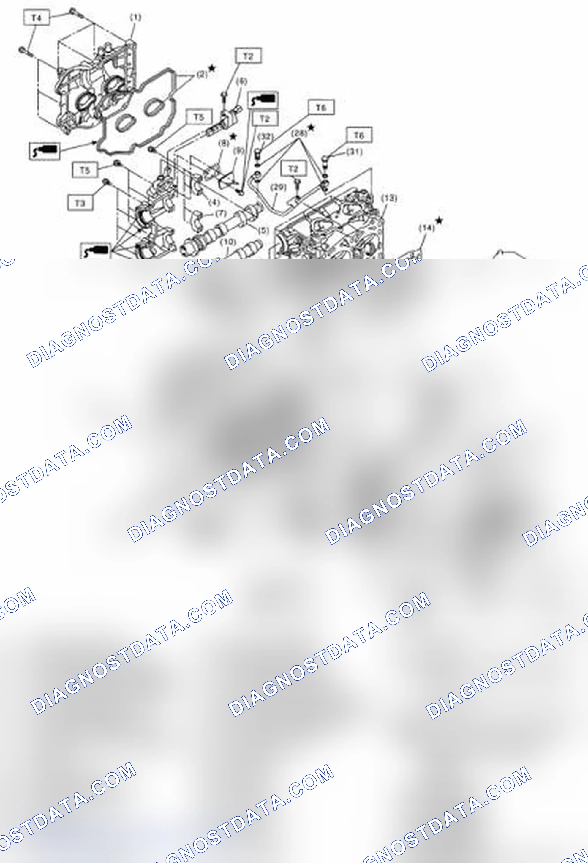 Scheme 275: Exploded View Of Cylinder Head And Camshaft Components With Torque Specifications