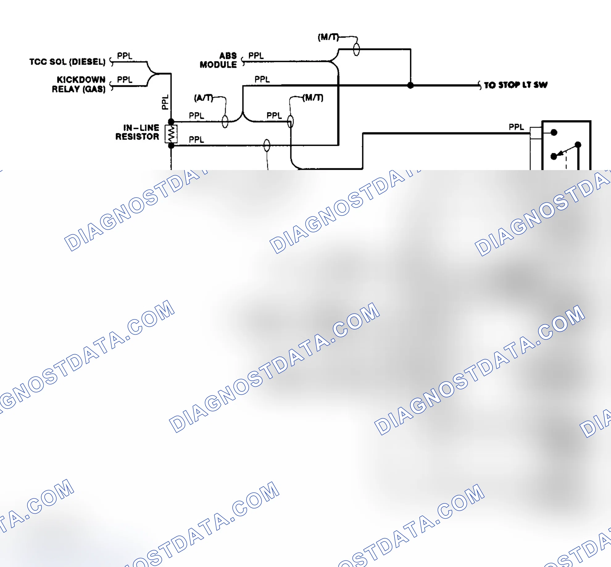 Scheme 4: Transfer Case Circuit (1990)
