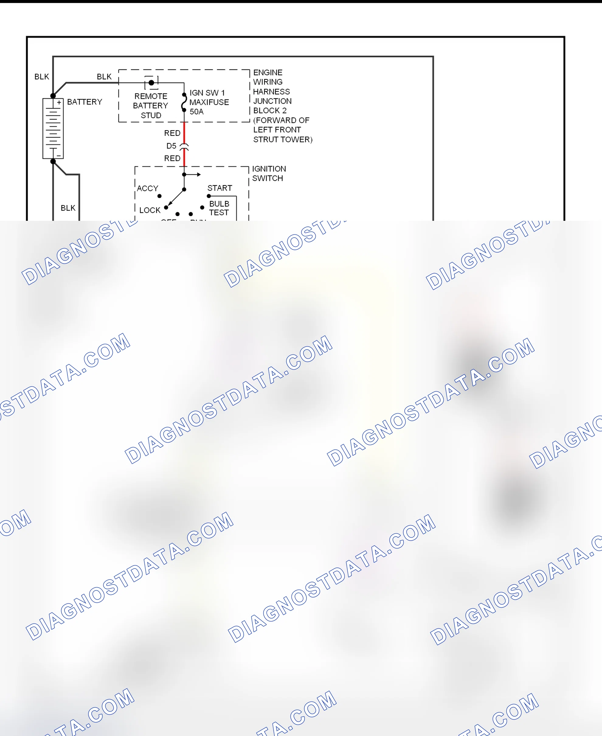 Fig. 28: Starting System Wiring Diagram (Lumina & Monte Carlo)