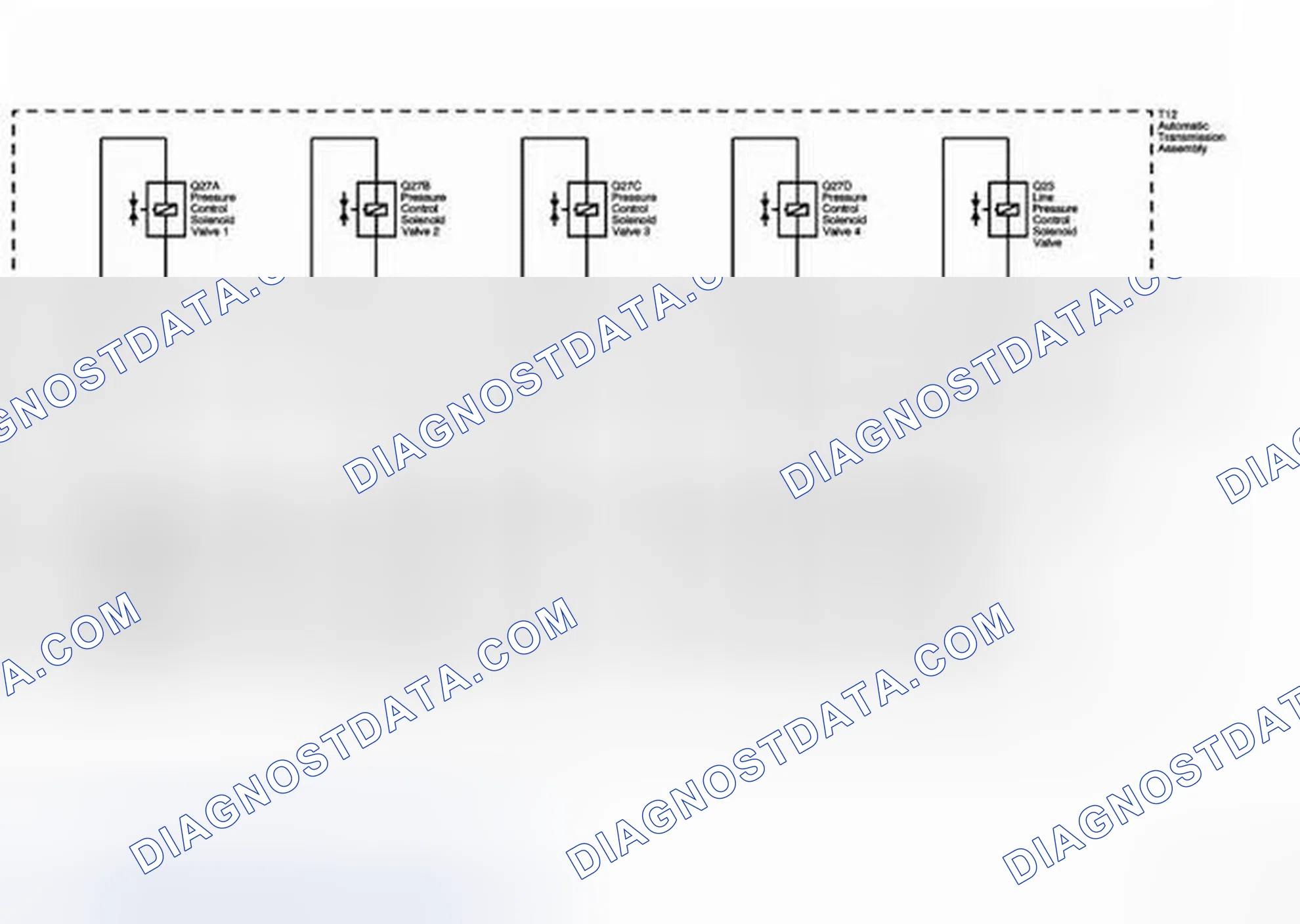 Scheme 134: Speed Sensors, Transmission Fluid Temperature, Pressure Controls and Shift Controls