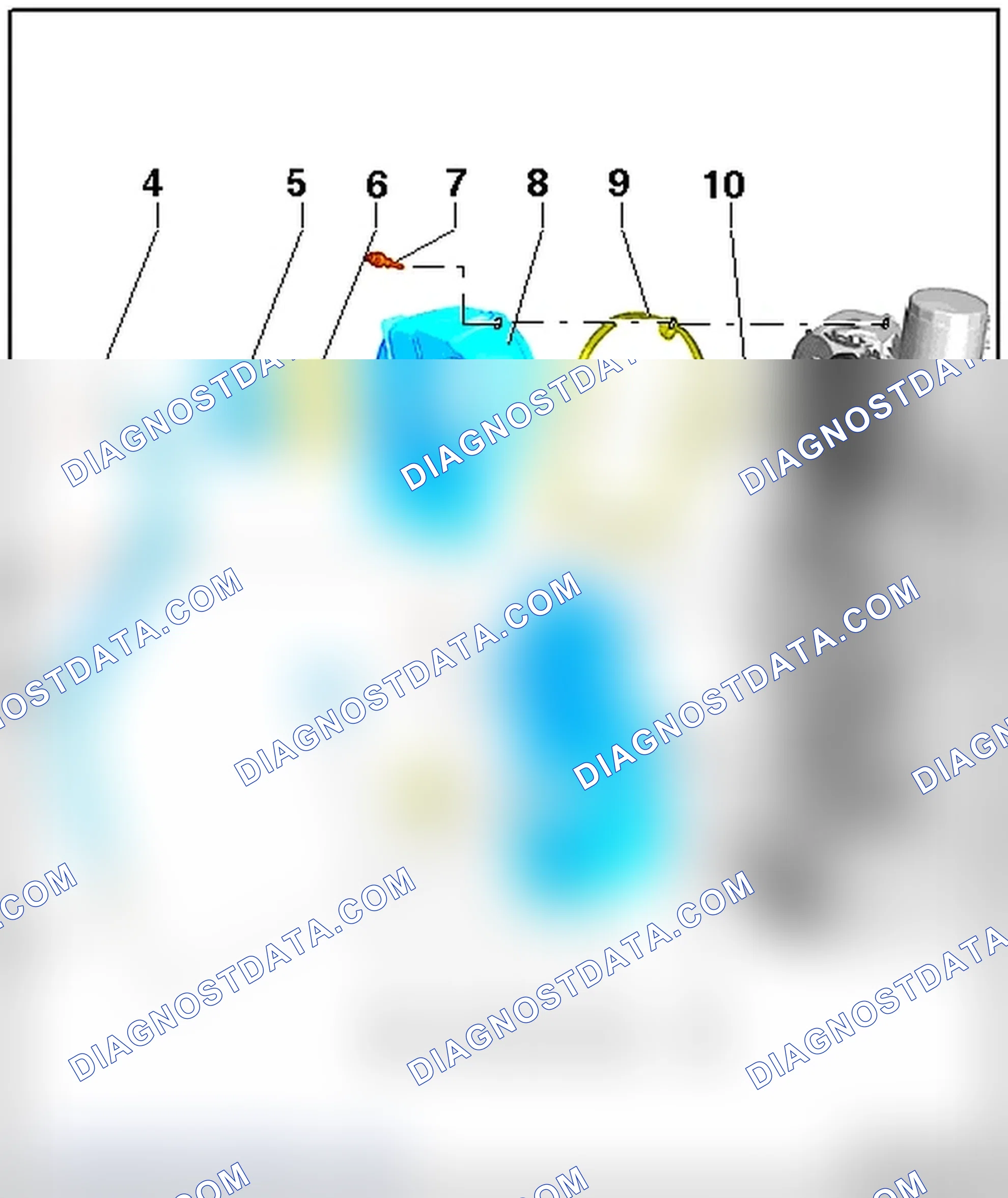 Scheme 369: TIMING CHAIN GUARDS, CAMSHAFT ADJUSTMENT VALVE 1 -N205- OVERVIEW