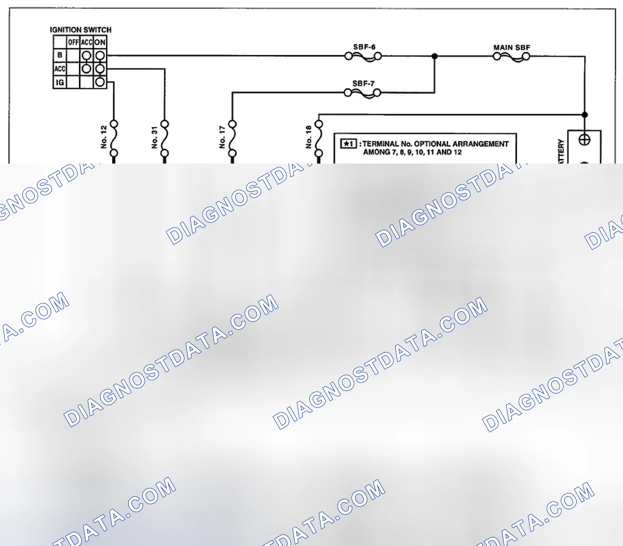 Scheme 64: BODY INTEGRATED UNIT POWER SUPPLY AND GROUND CIRCUIT