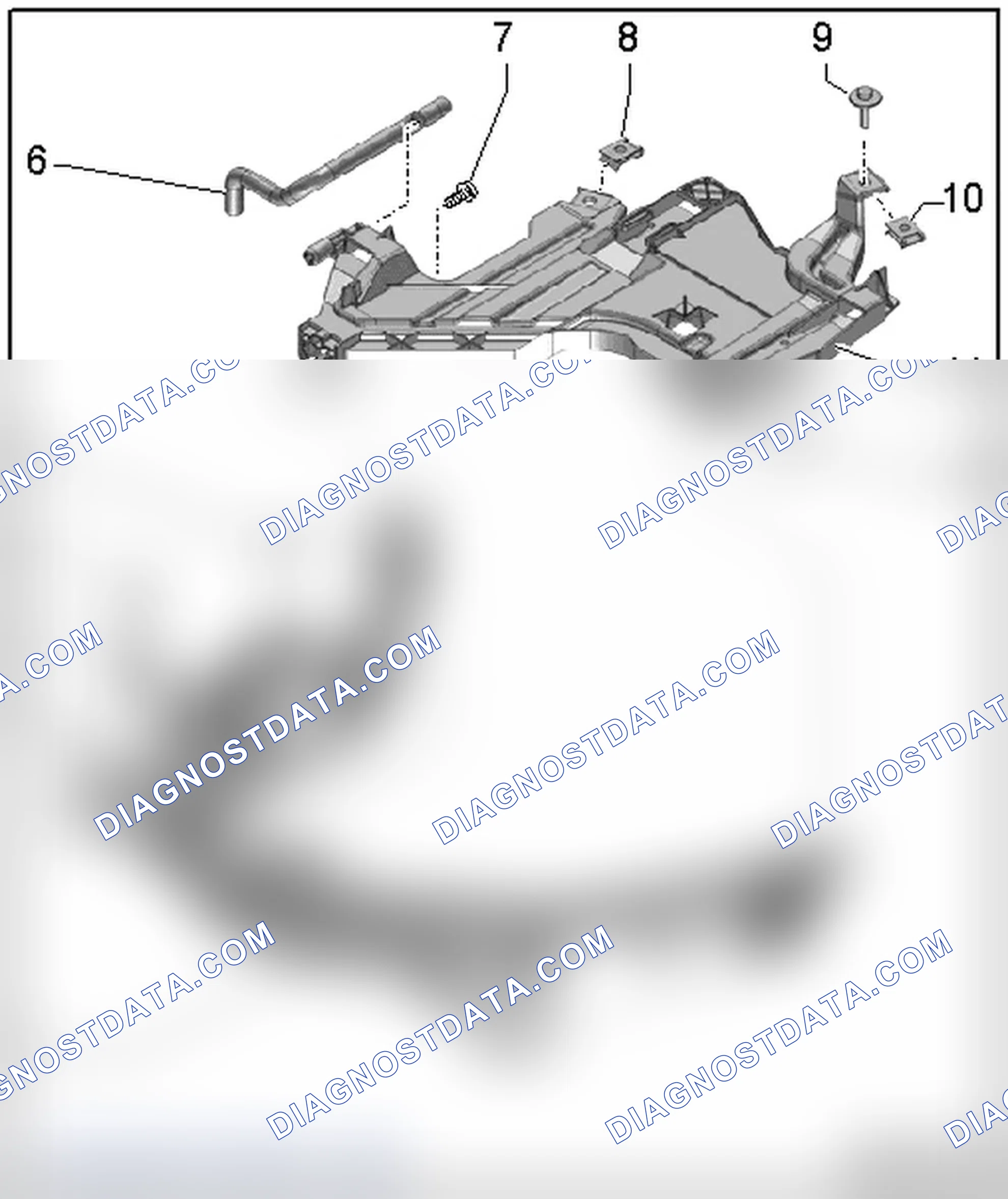 Scheme 161: HEADLAMP HOUSING MOUNT OVERVIEW, THROUGH MY 2012