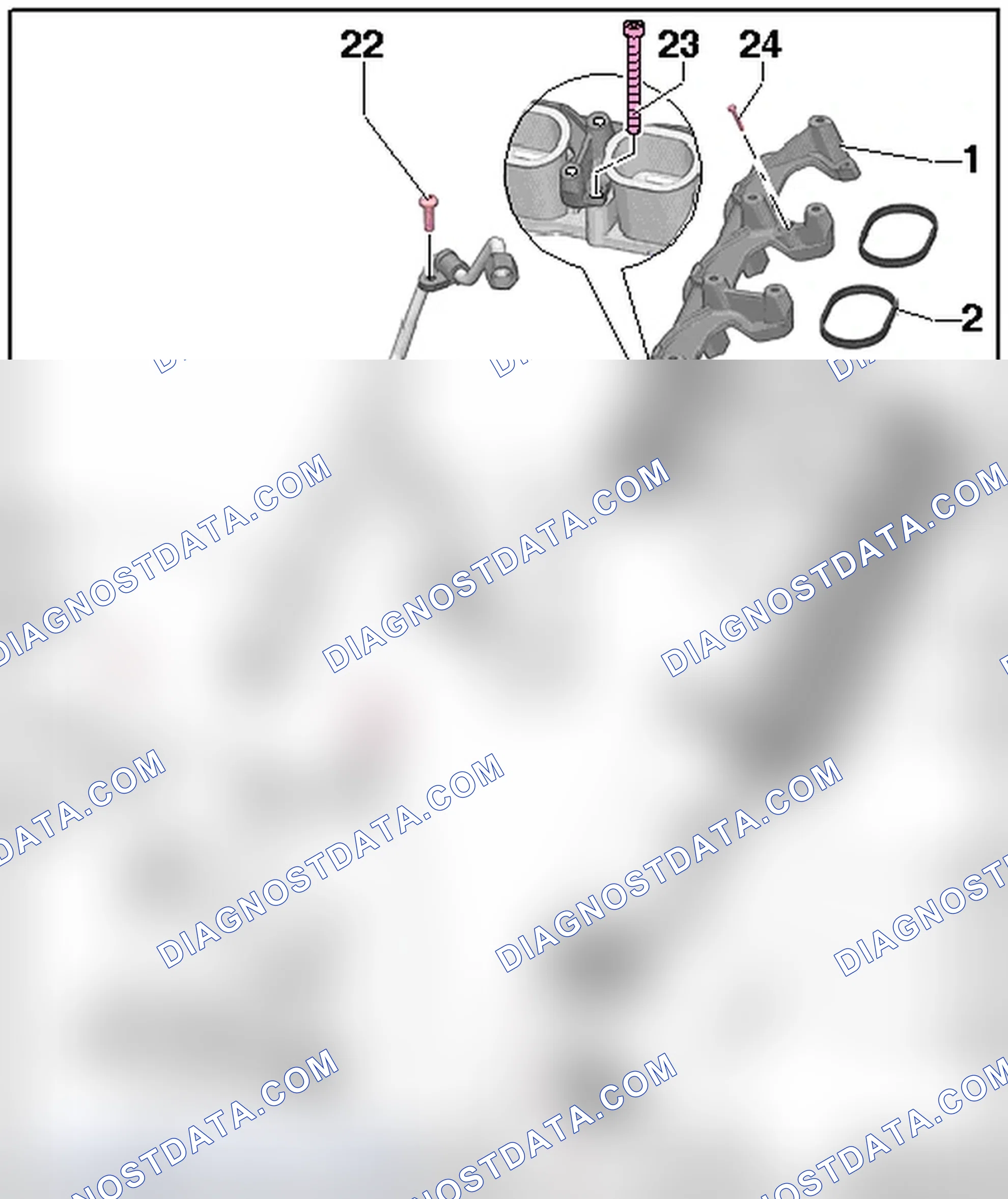 Scheme 182: INTAKE MANIFOLD, LOWER SECTION, WITH FUEL RAIL ASSEMBLY OVERVIEW