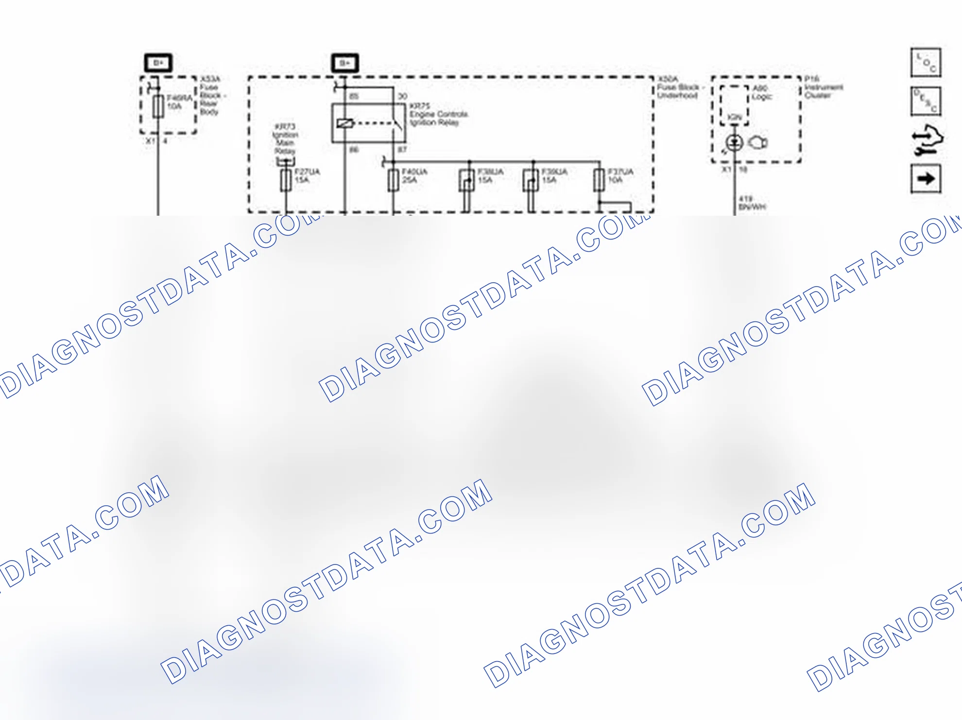 Scheme 121: Module Power, Ground, Serial Data, and MIL