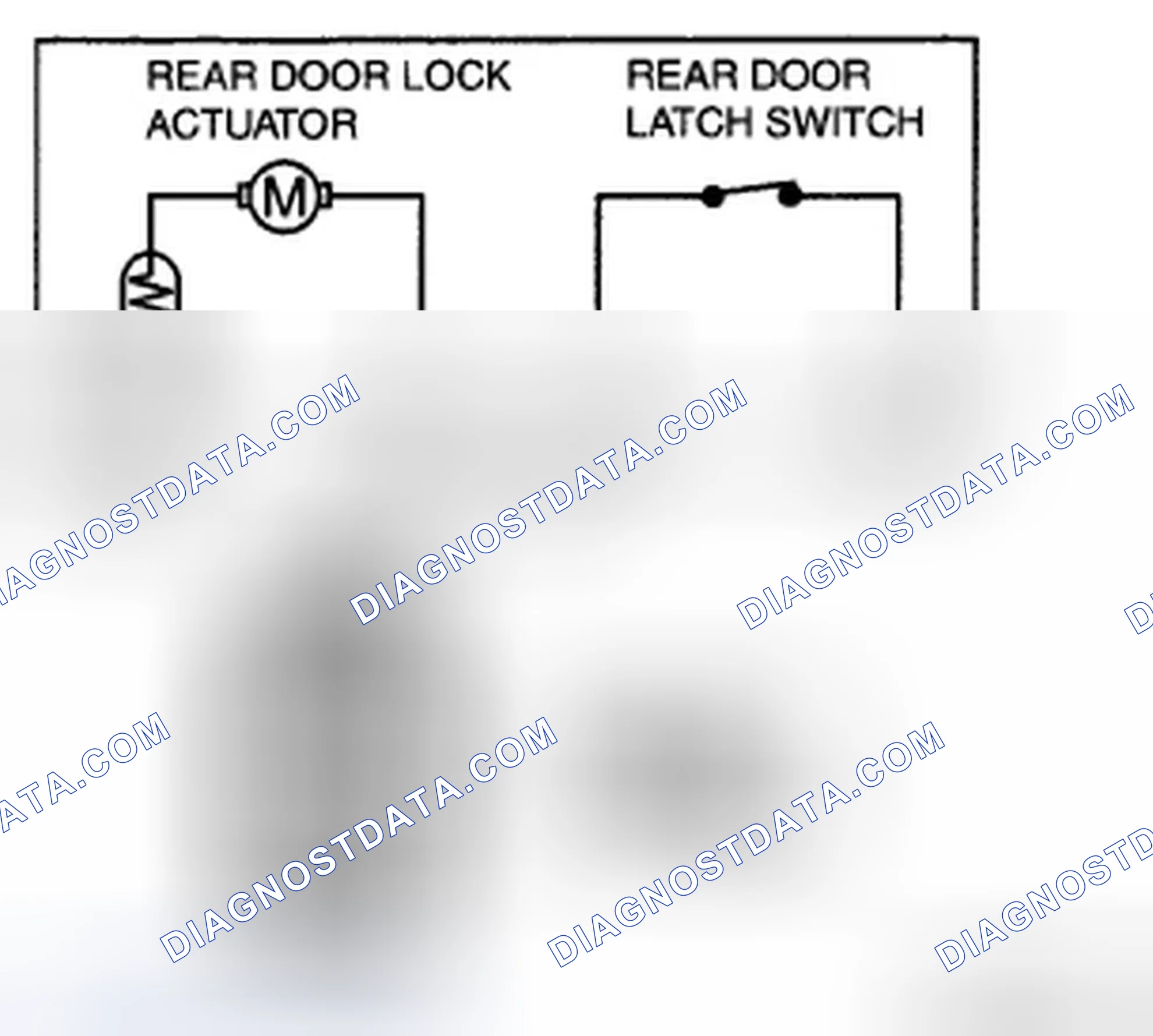 Scheme 38: REAR DOOR LATCH AND LOCK ACTUATOR INSPECTION