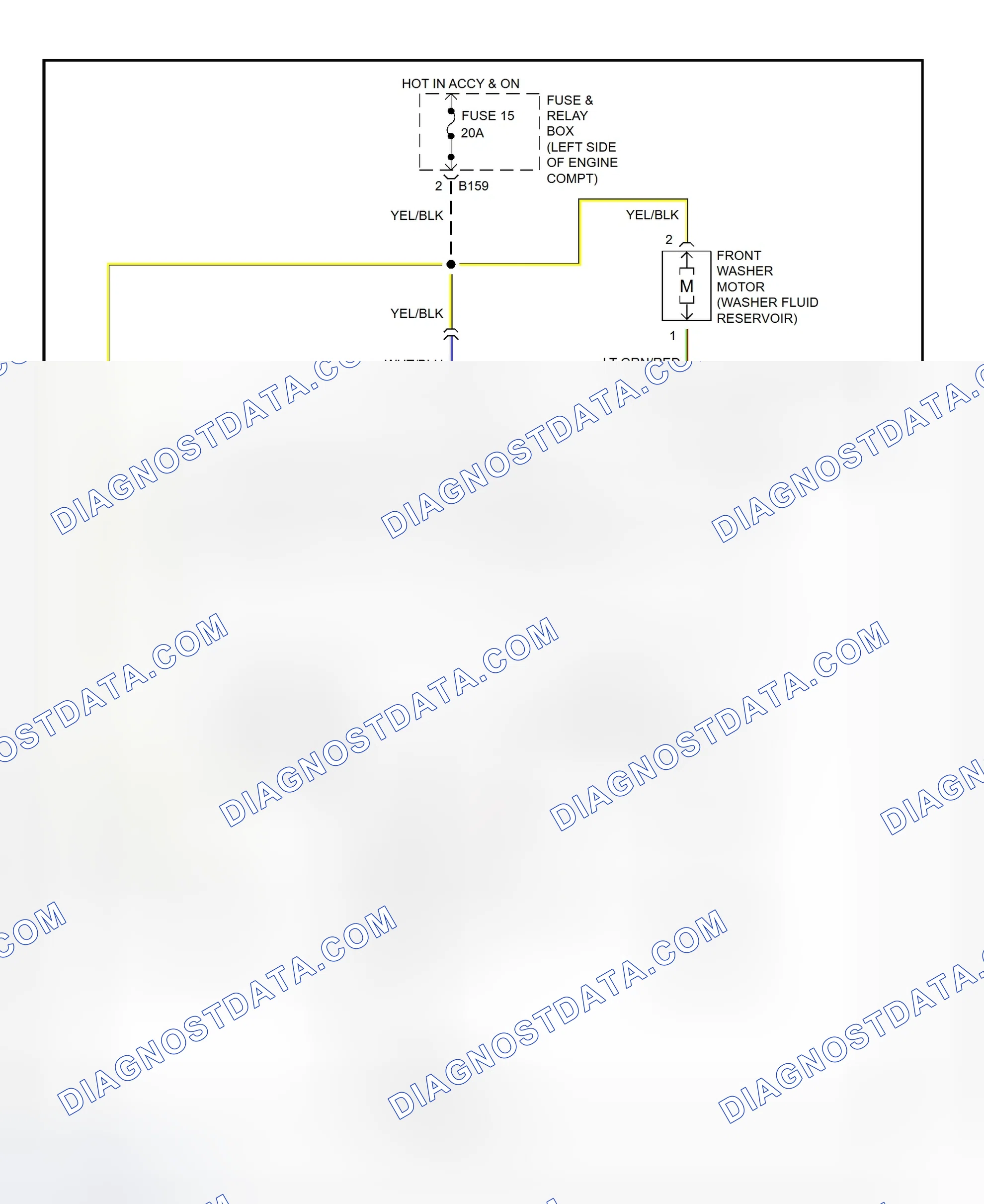 Scheme 5: Wiper/Washer System Wiring Diagram (Forester & Impreza - Front)