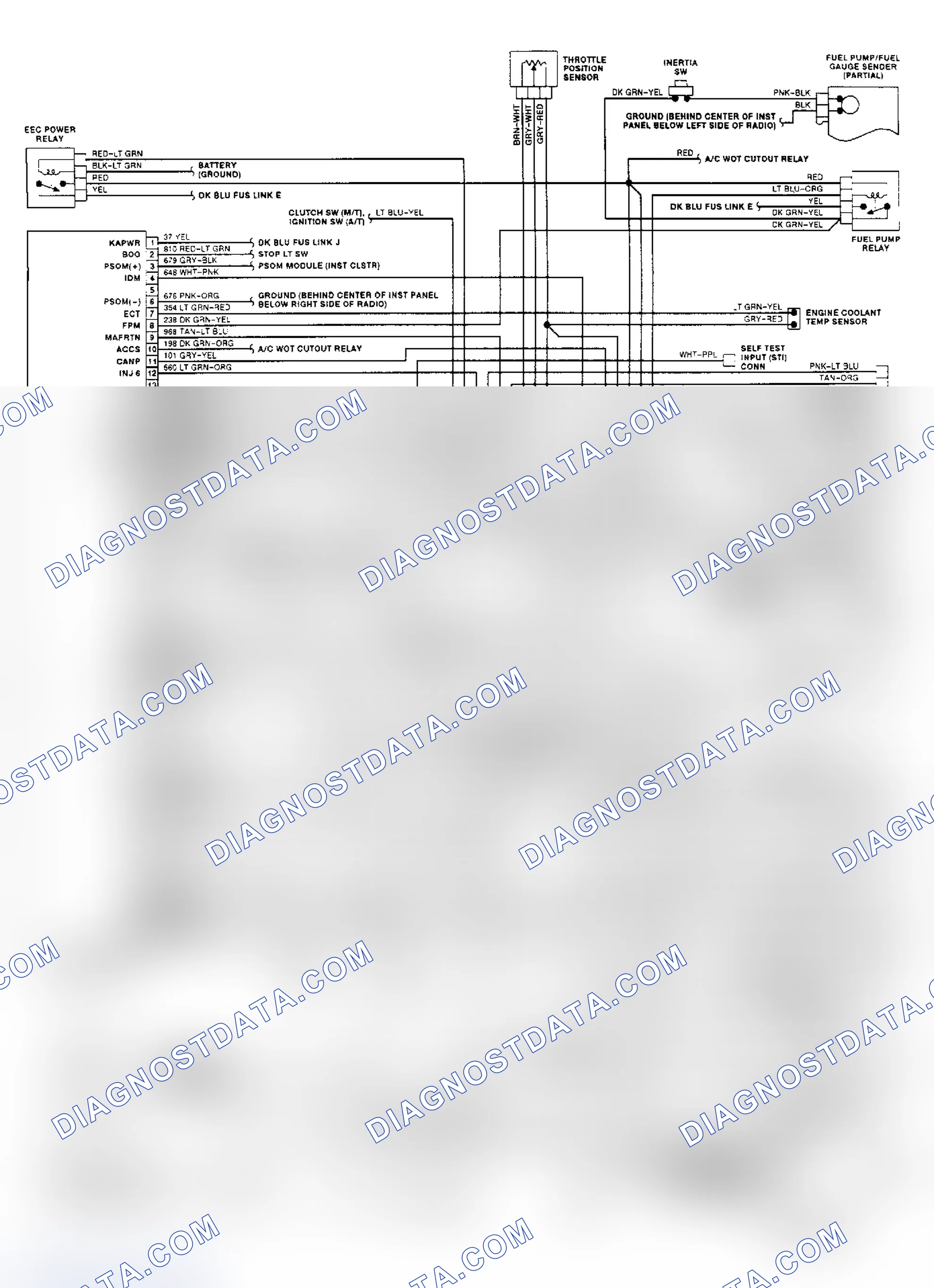 Scheme 3: Wiring Diagram (3.0L - Aerostar)
