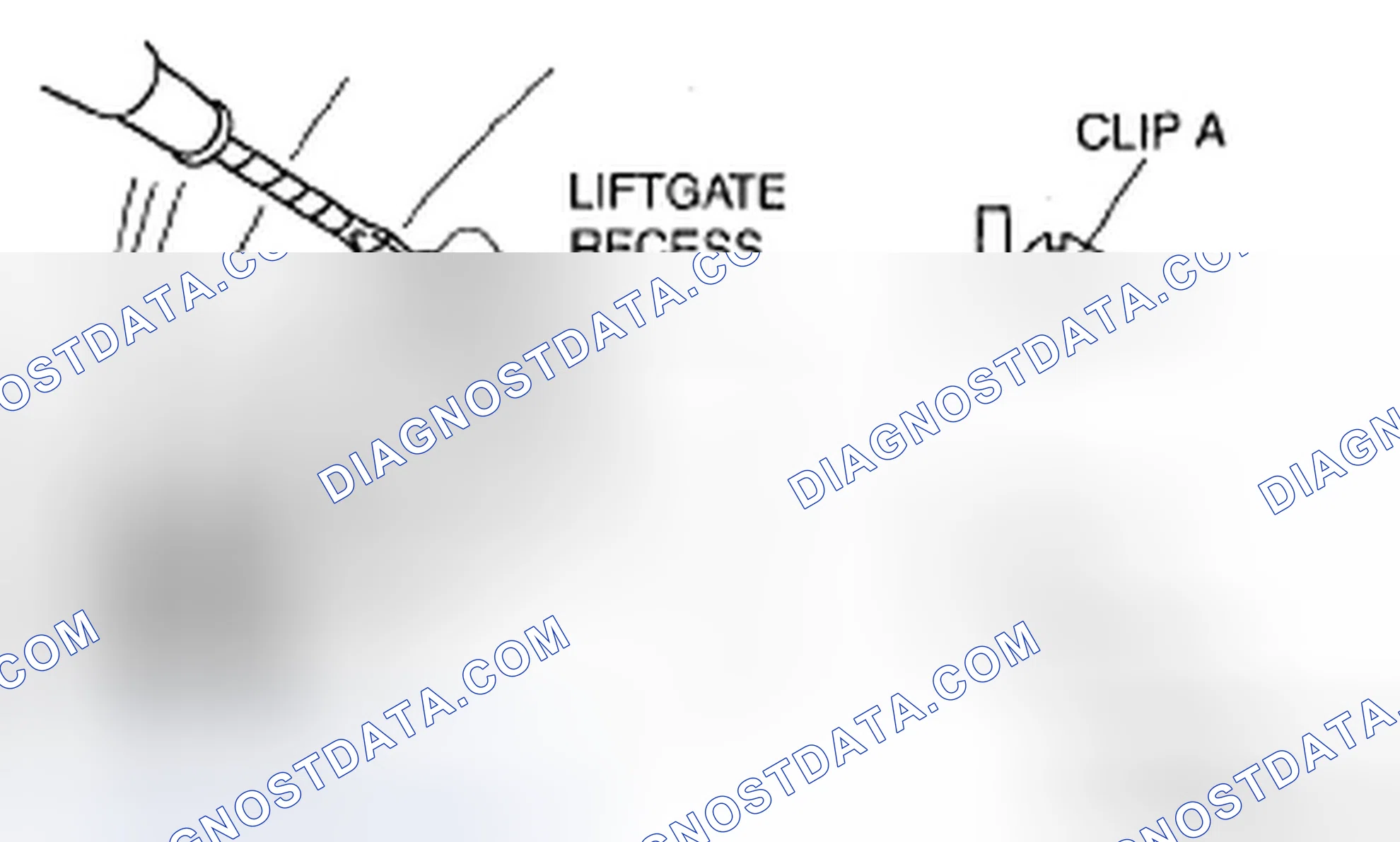 Scheme 74: LIFTGATE LOWER TRIM REMOVAL/INSTALLATION