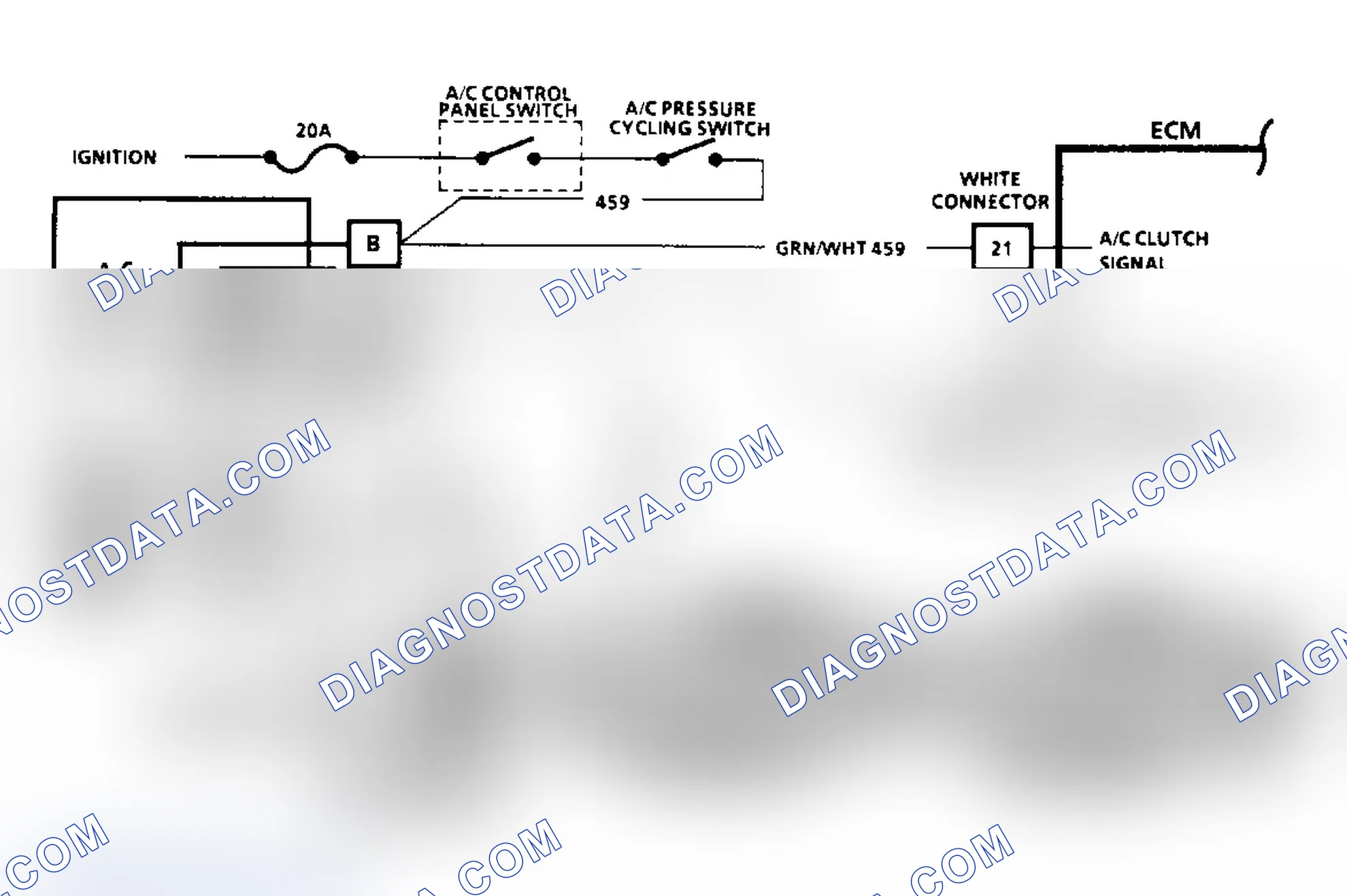 Scheme 156: Chart C10 Schematic: A/C Clutch Control