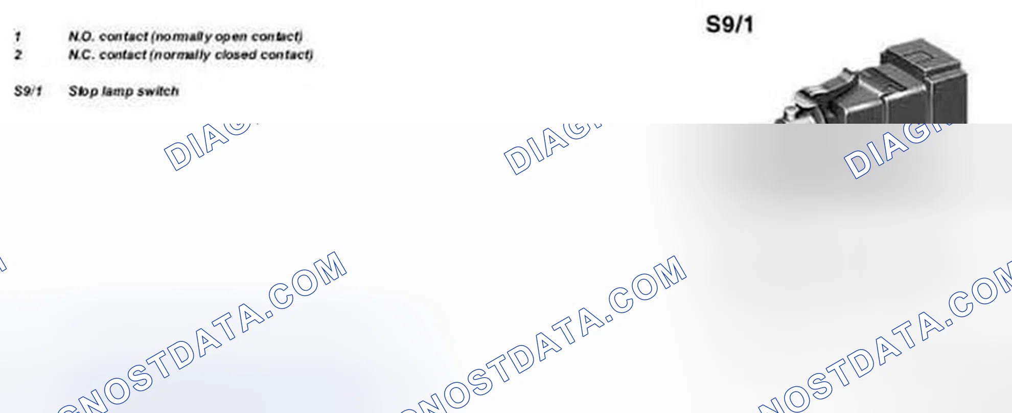 Scheme 9: Identifying Stop Lamp Switch & Circuit Diagram