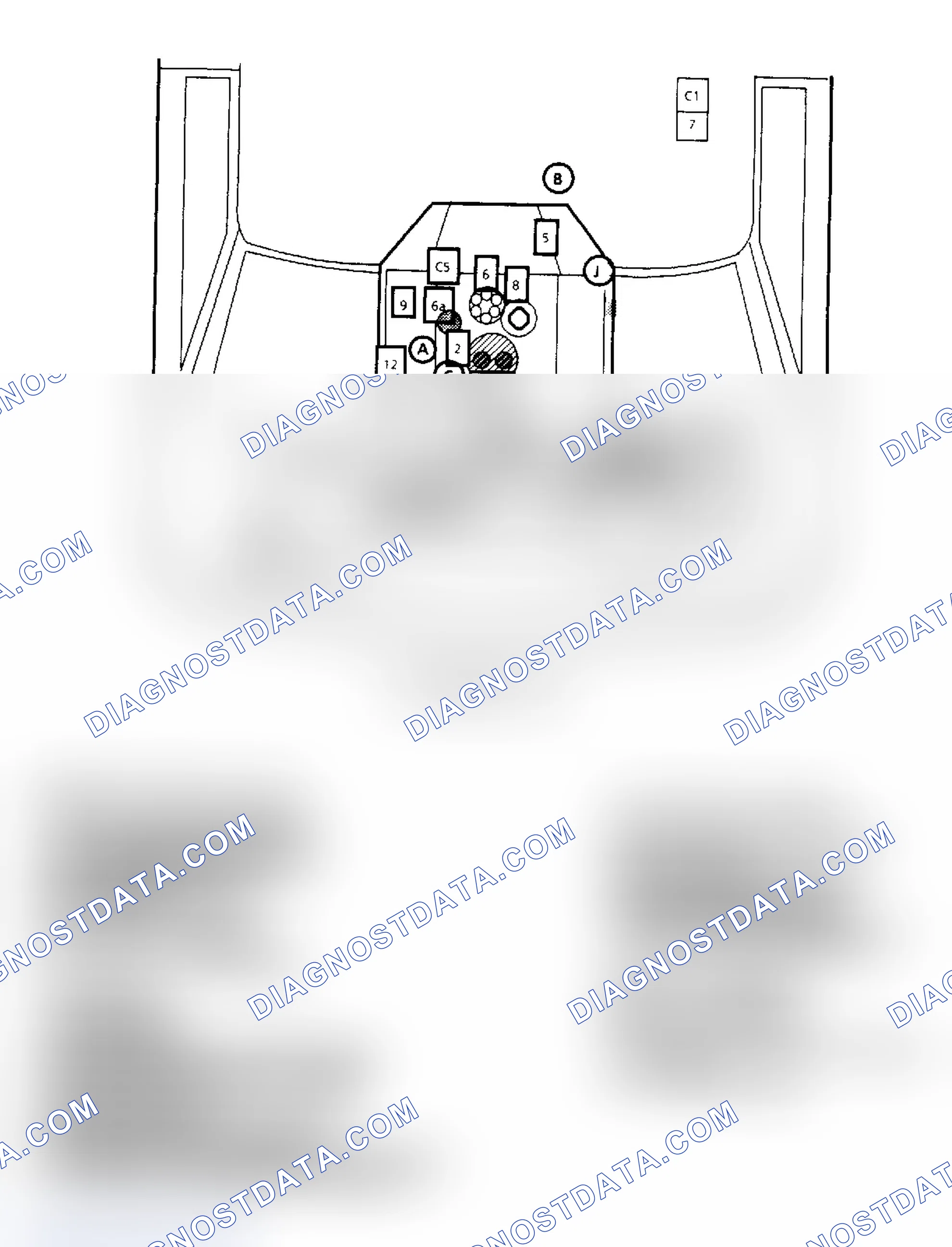 Scheme 143: Component Locations for "G" Series 4.3L