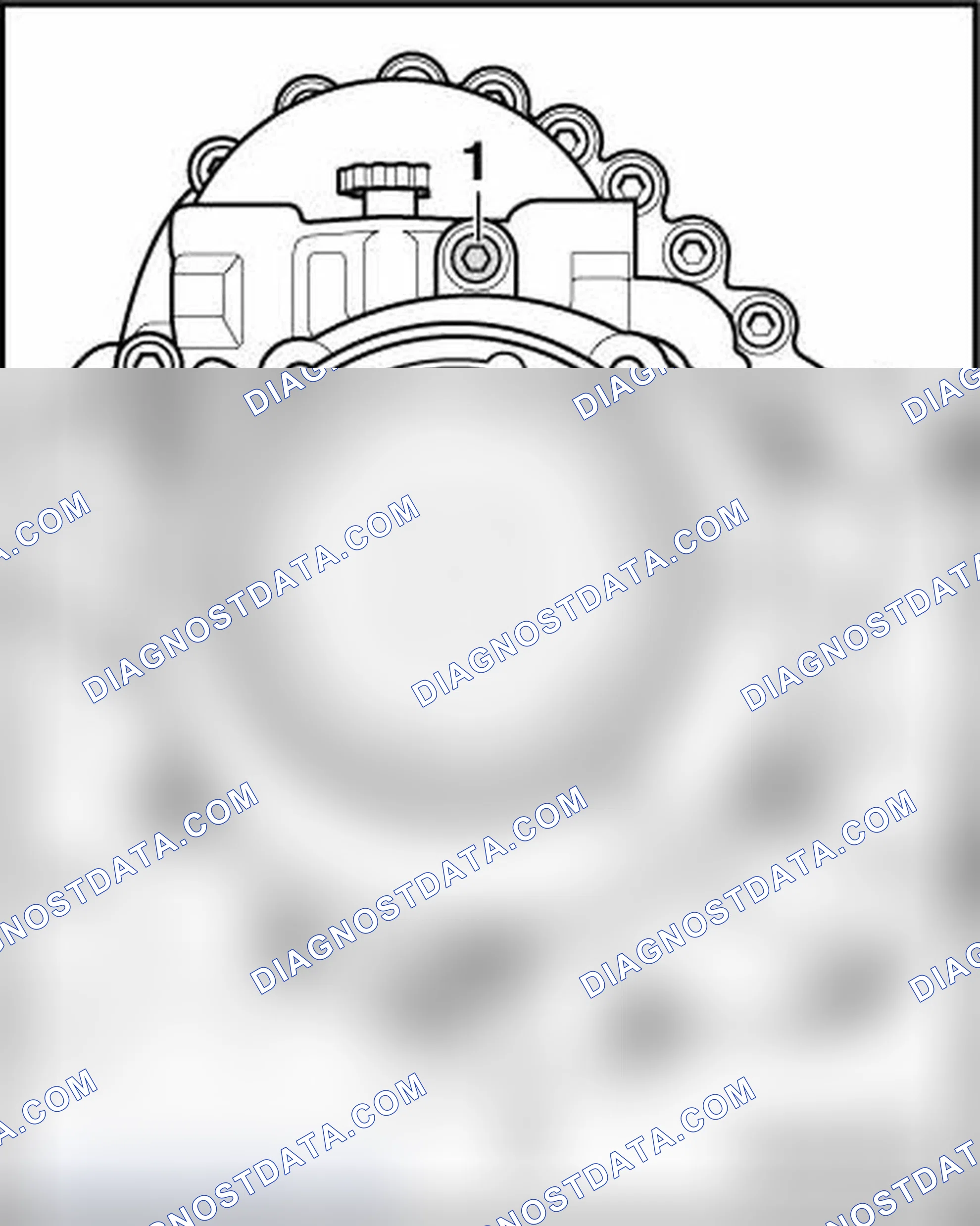 Scheme 6: CENTER DIFFERENTIAL HOUSING - TIGHTENING SPECIFICATION AND SEQUENCE