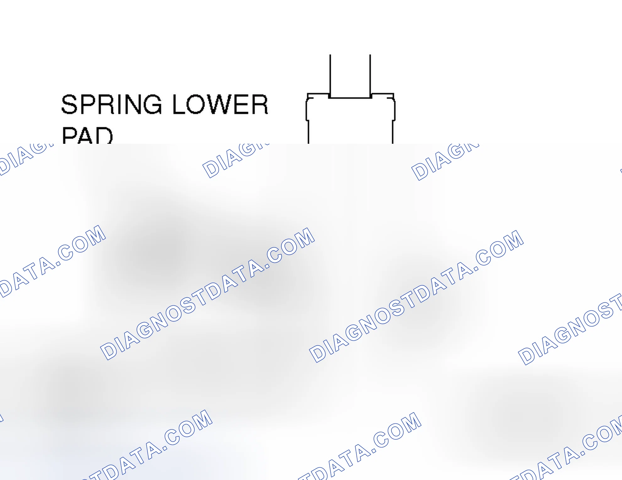 Scheme 5: >> A << SPRING LOWER PAD INSTALLATION