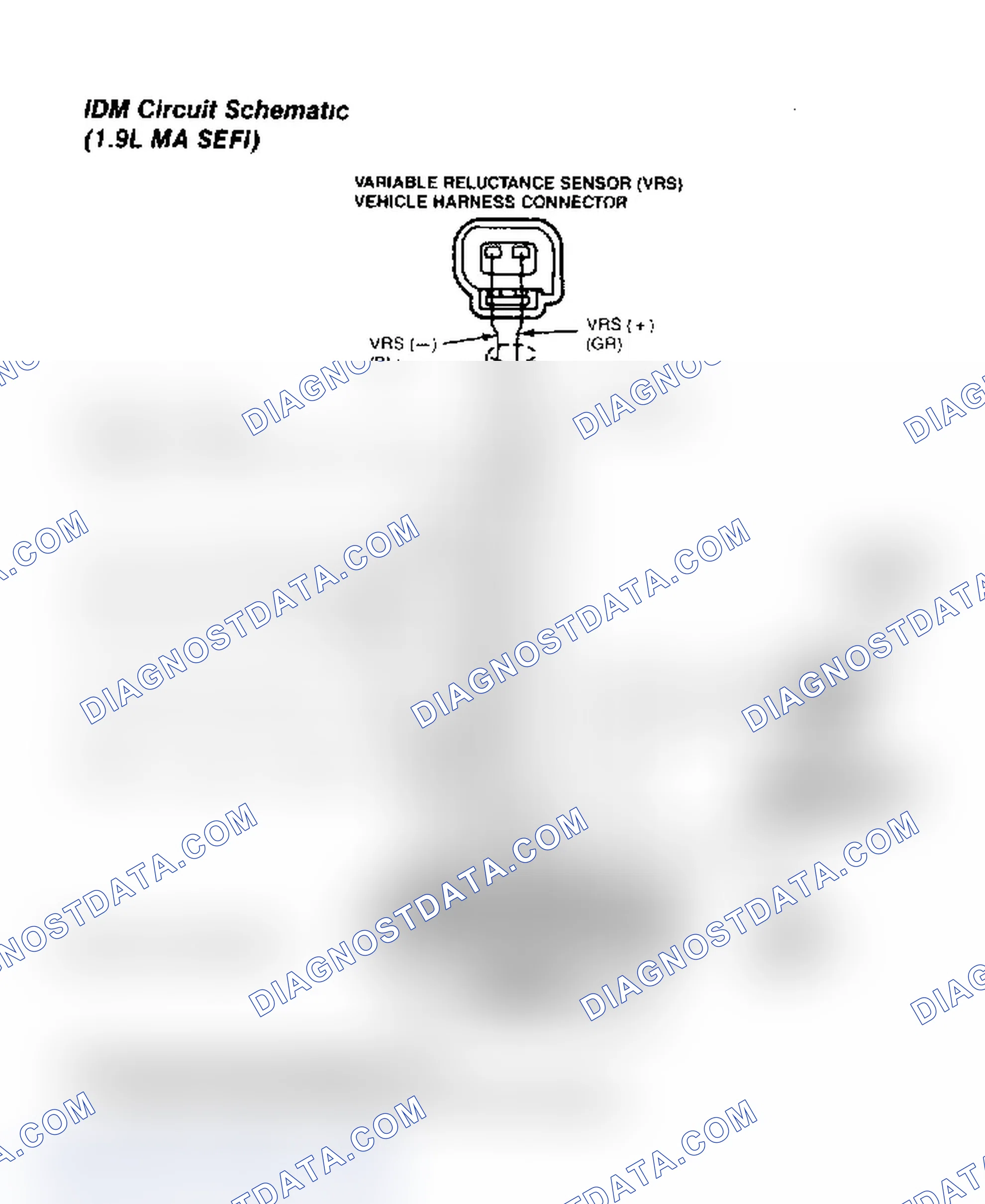 Scheme 58: IDM Circuit Schematic (1.9L SPFI-MA)