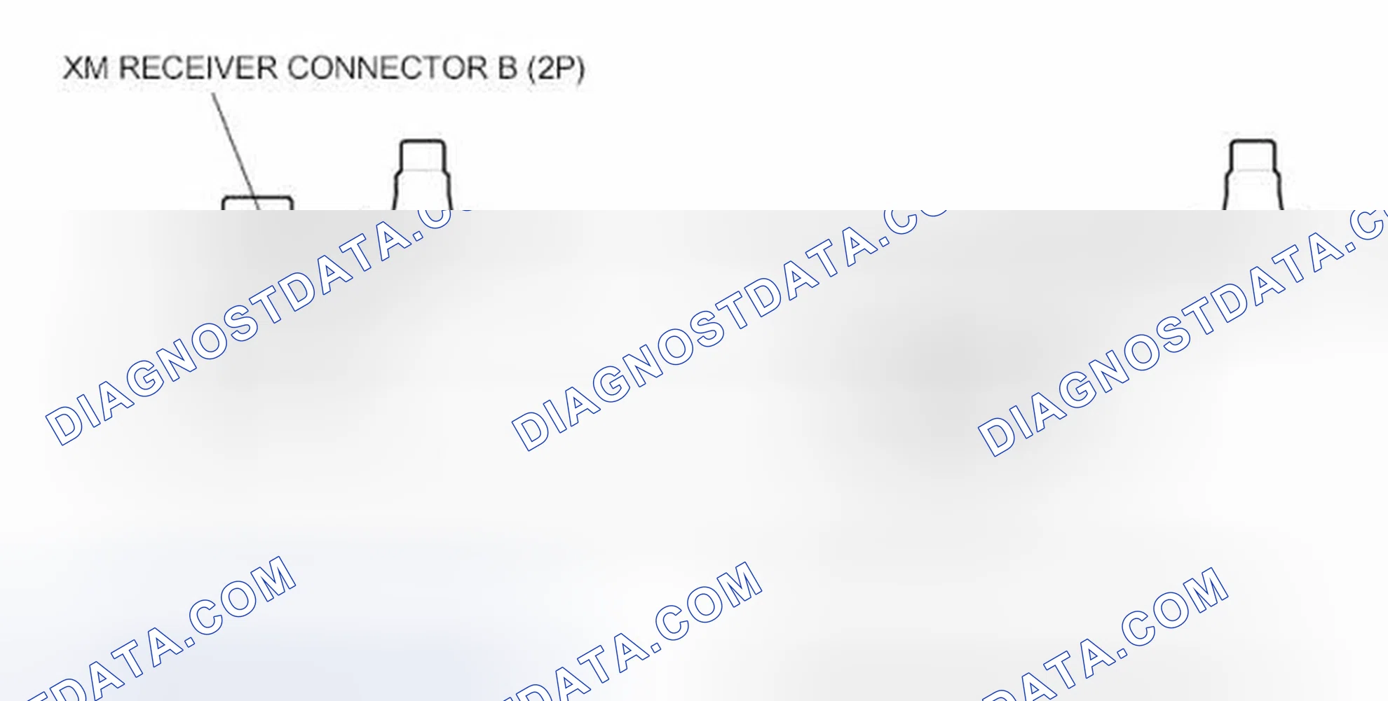 Scheme 43: XM Receiver Connector Inputs and Outputs (With XM)