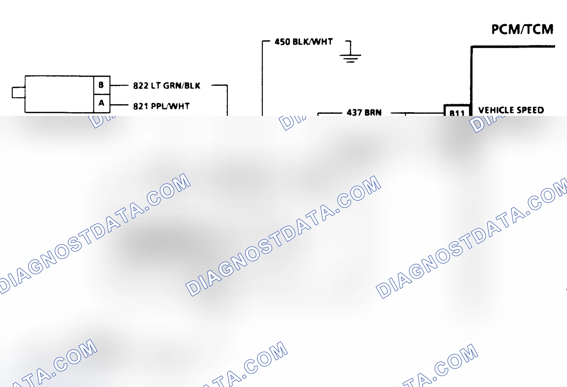 Scheme 330: OUTPUT SPEED SENSOR CIRCUIT CHECK - 2WD - "C" & "K" SERIES