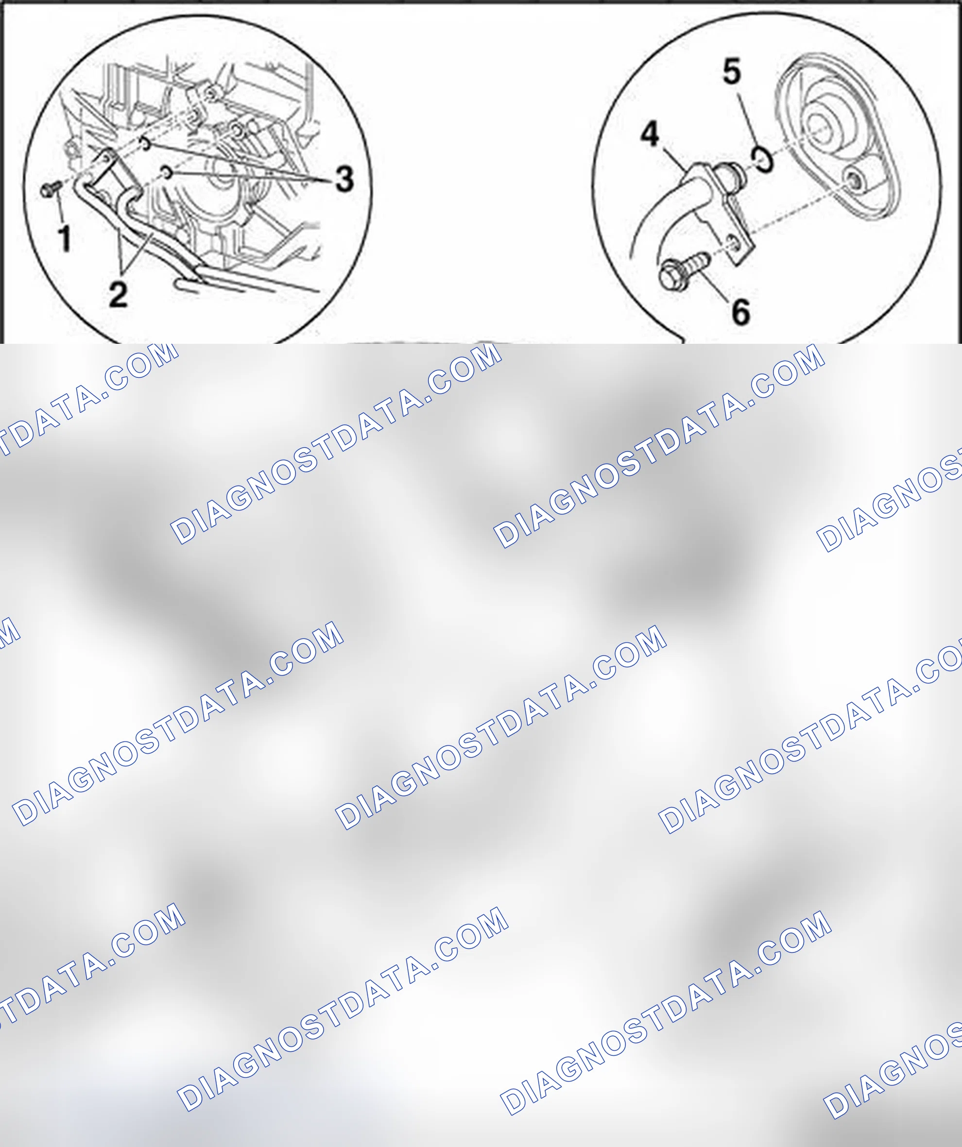 Scheme 1044: ATF lines, ATF cooler and auxiliary ATF filter (vehicles with 2.0 L normally aspirated engine)