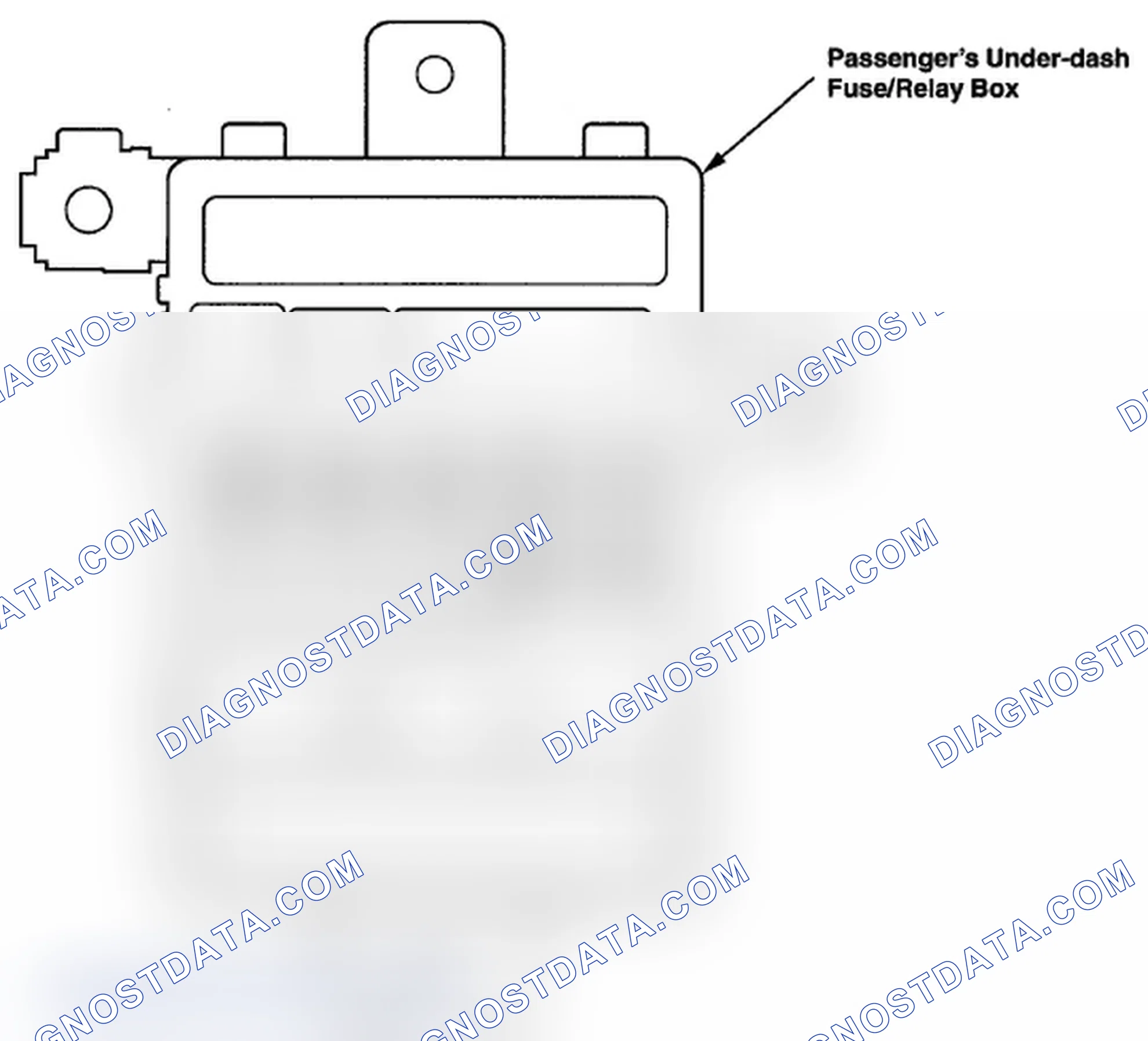 Scheme 347: Passenger's Under-Dash Fuse/Relay Box (6-9)