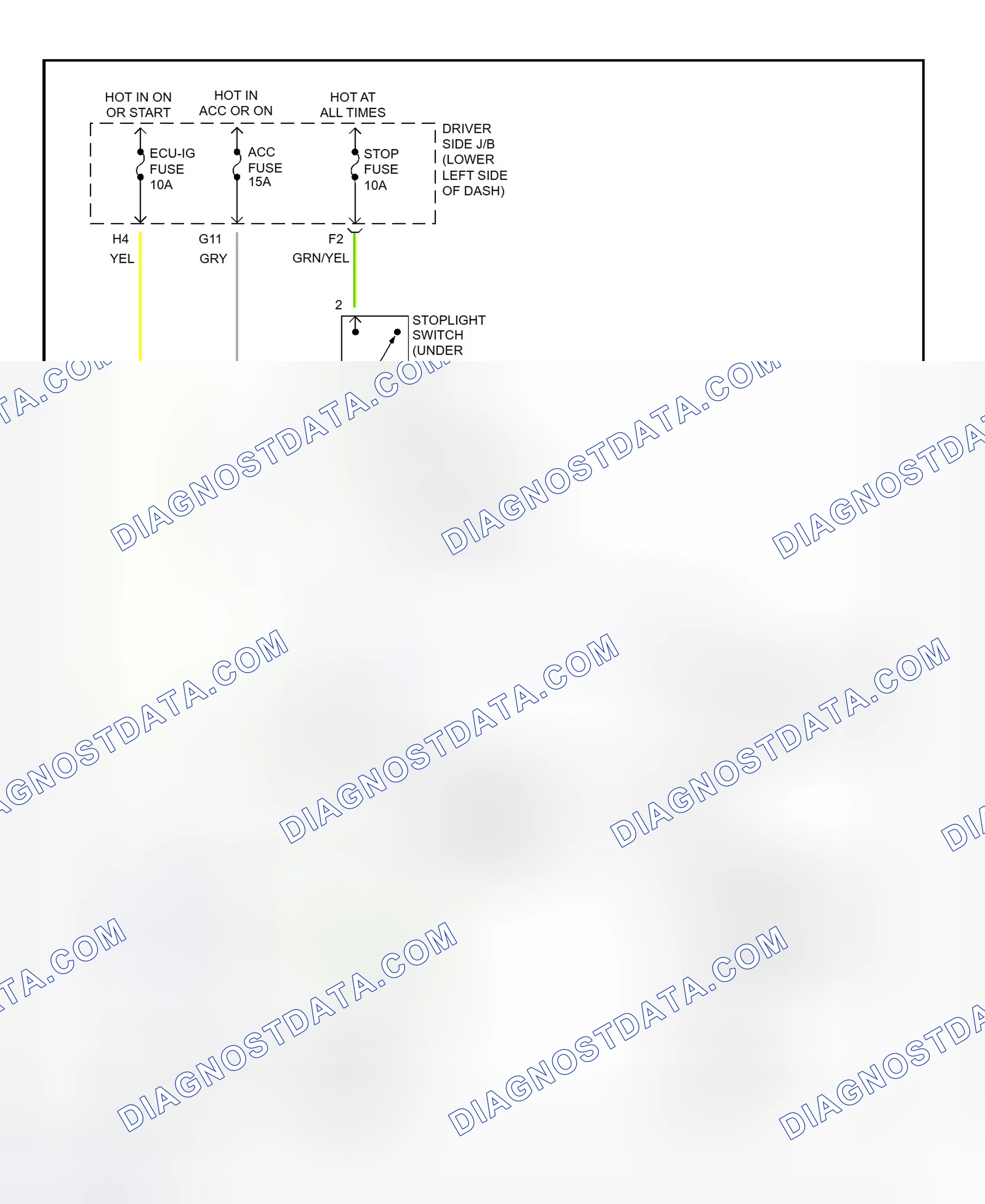 Scheme 416: Shift Interlock System Wiring Diagram (2001 - Toyota 4Runner)