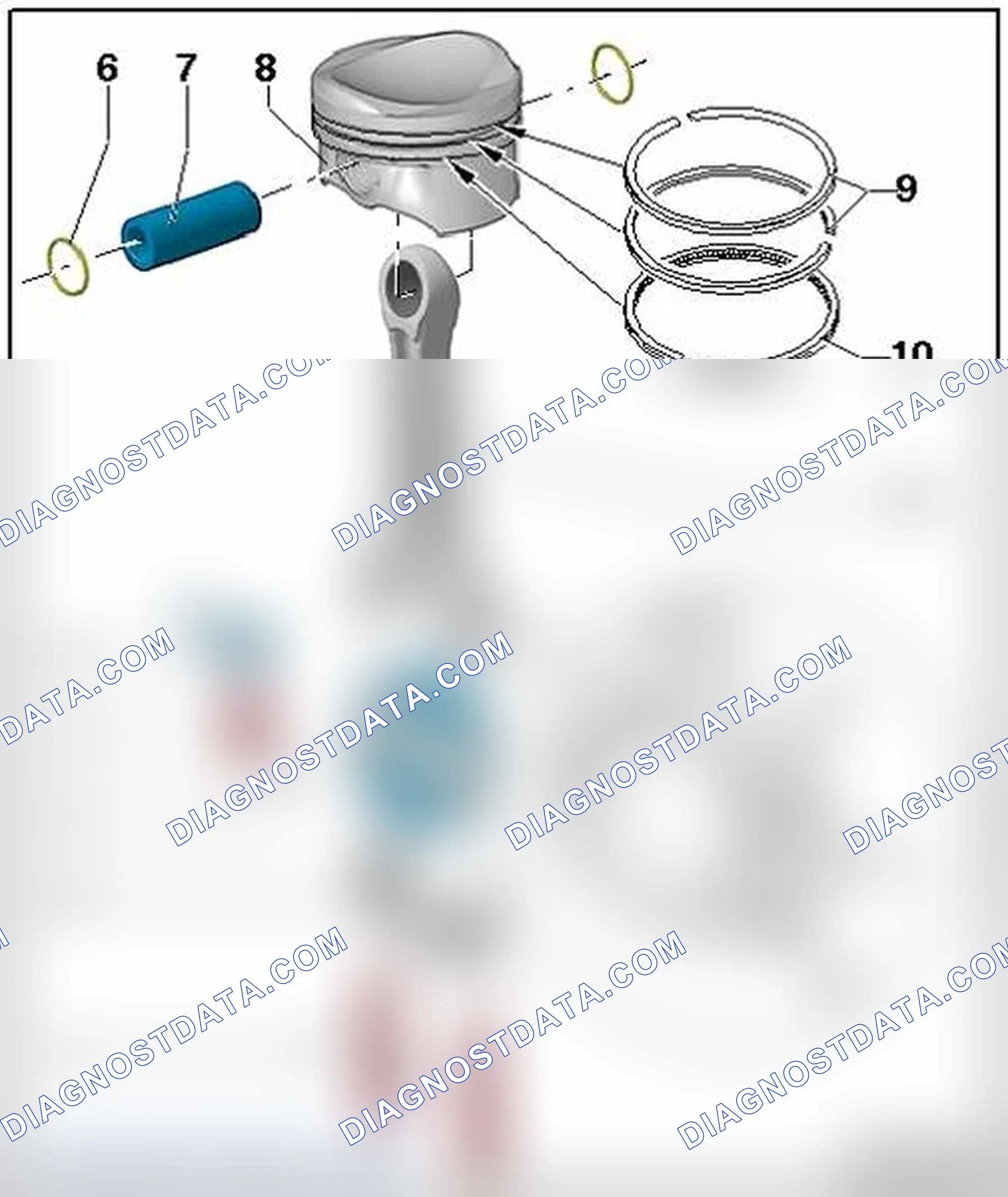 Scheme 12: PISTON AND CONNECTING ROD OVERVIEW