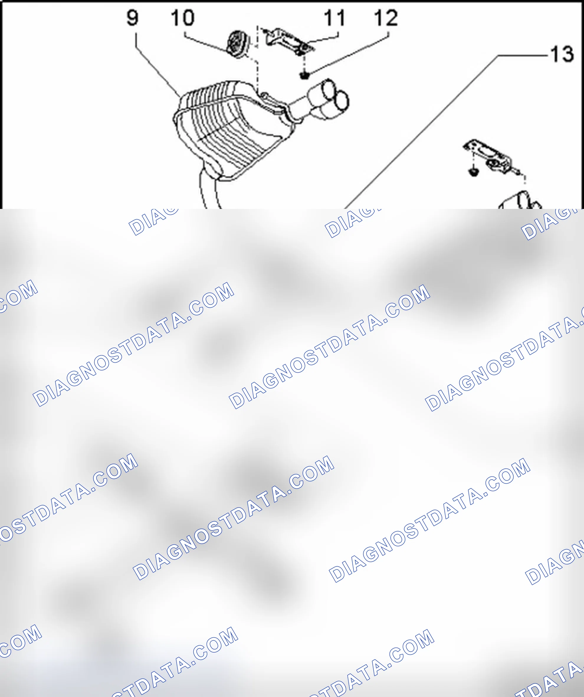 Scheme 346: Exhaust system, rear