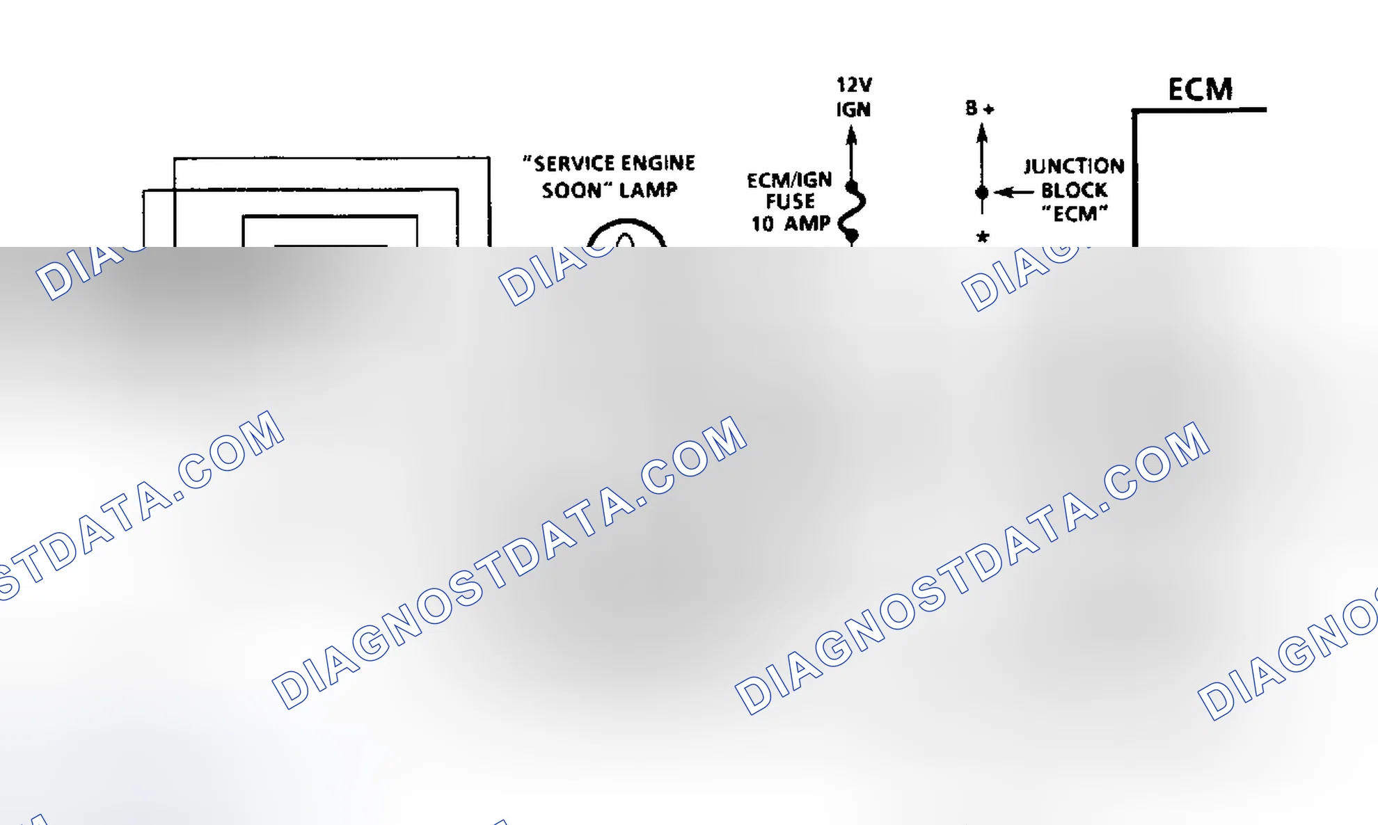 Scheme 7: Diesel Fuel Injection Diagnostic Circuit Schematic (Except Commercial Van & Van)