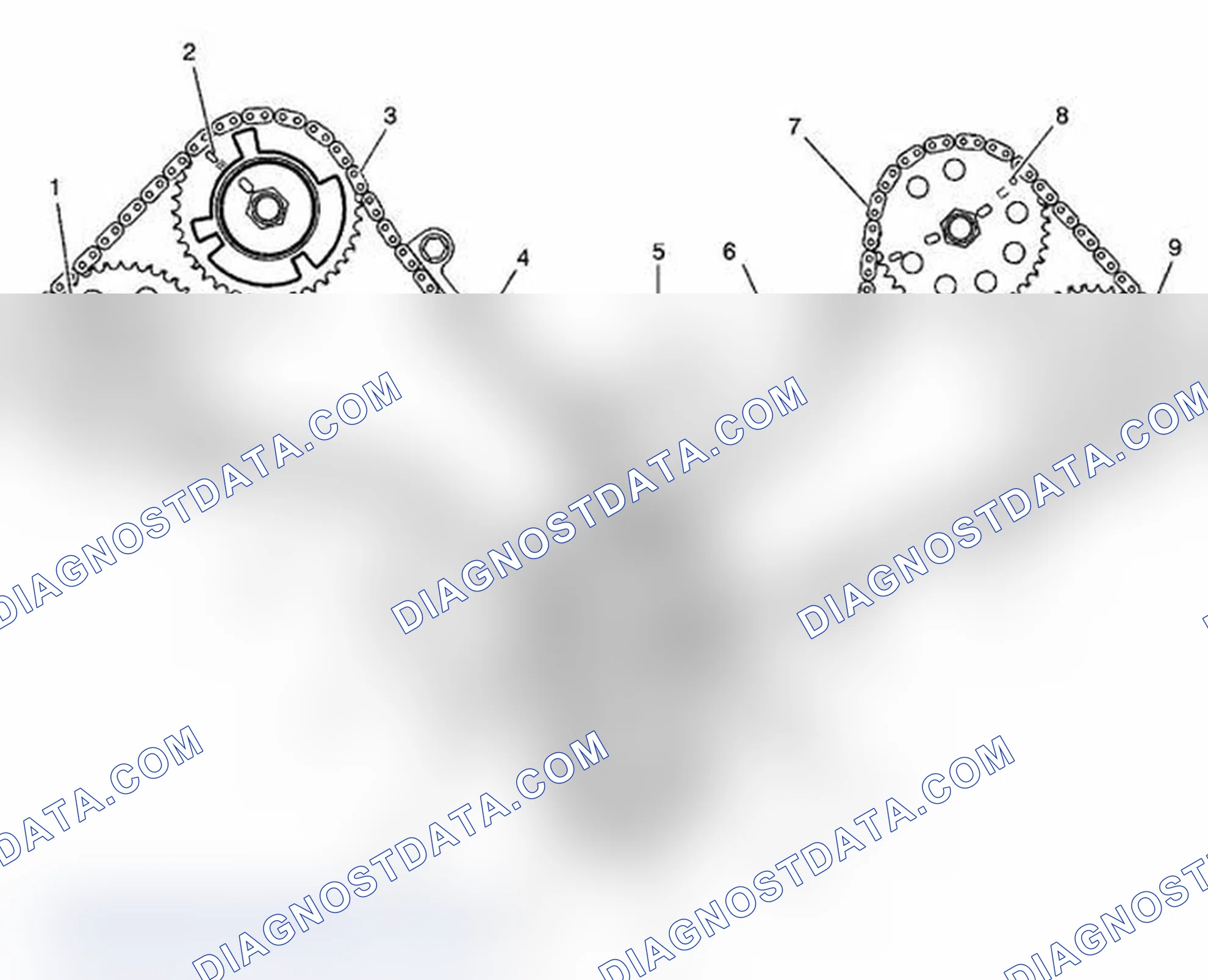 Scheme 21: Camshaft Timing Drive Chain Alignment Diagram