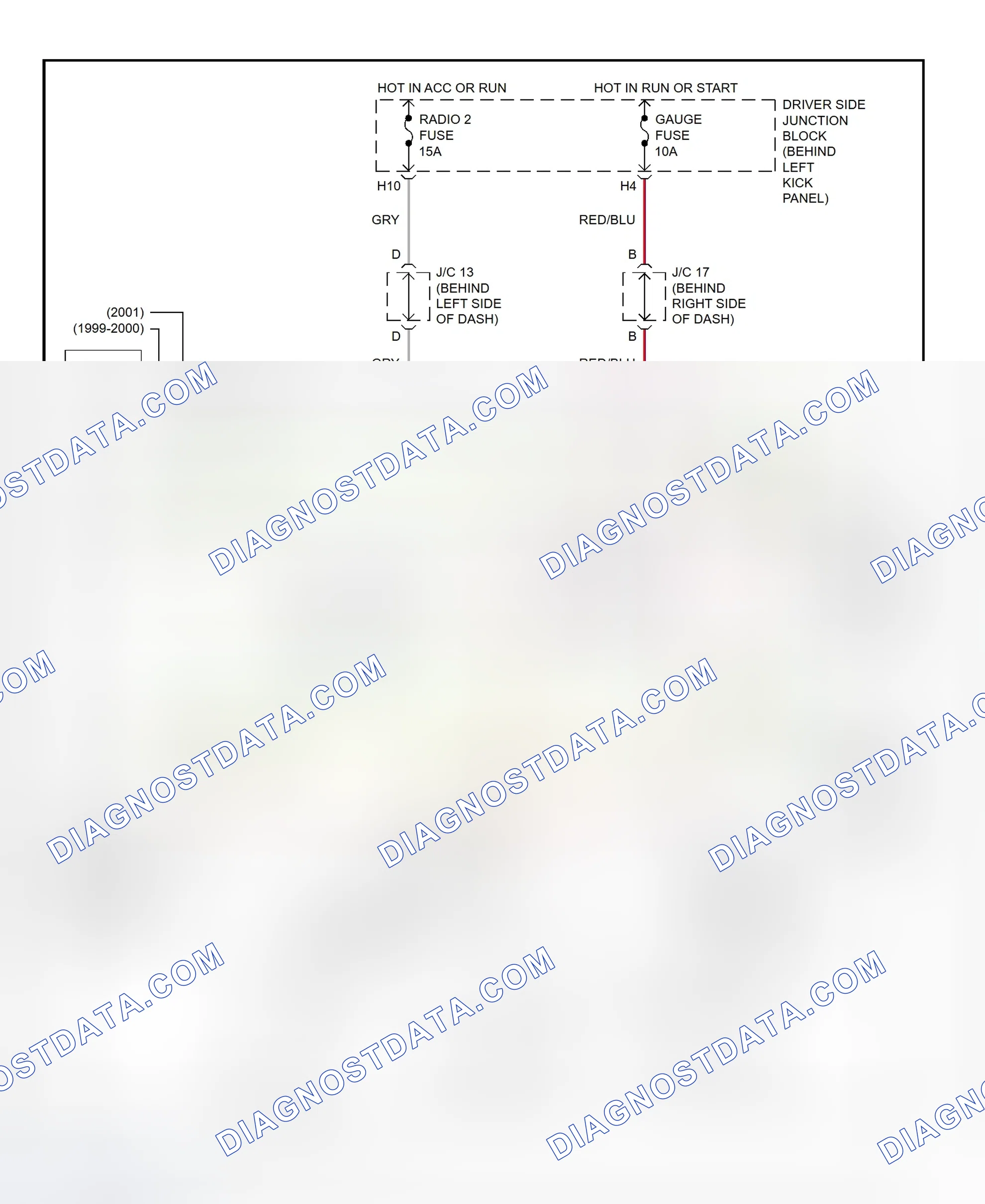 Scheme 290: Shift Interlock System Wiring Diagram (2001 - Lexus GS300)