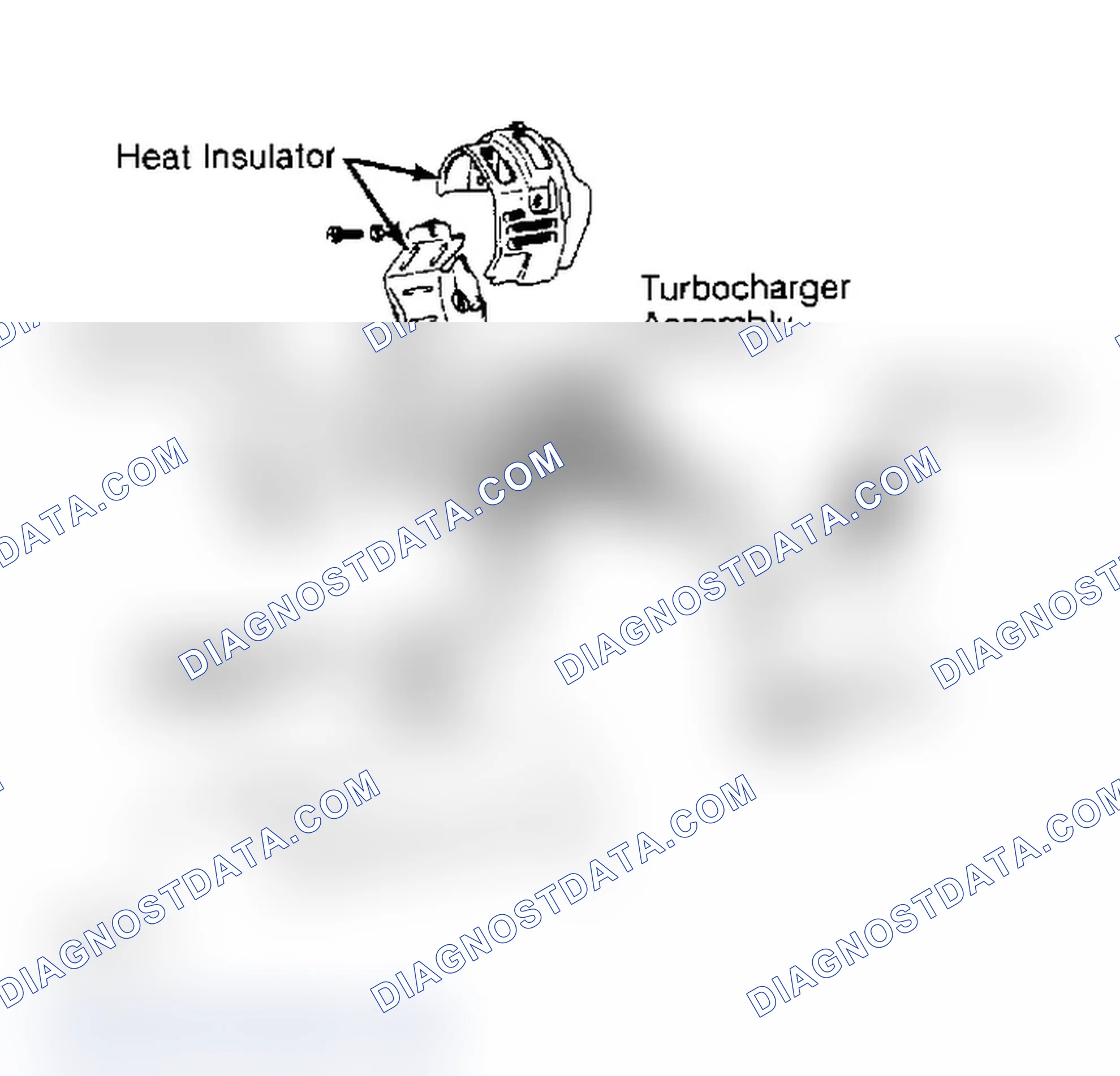 Scheme 94: Exploded View of Turbocharging System Camry turbocharging system is shown, Pickup system is similar.