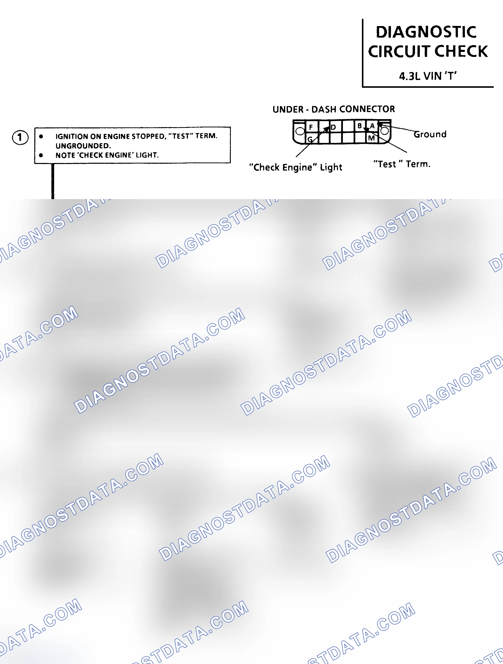 Scheme 403: Flow Chart - Diagnostic Circuit Check
