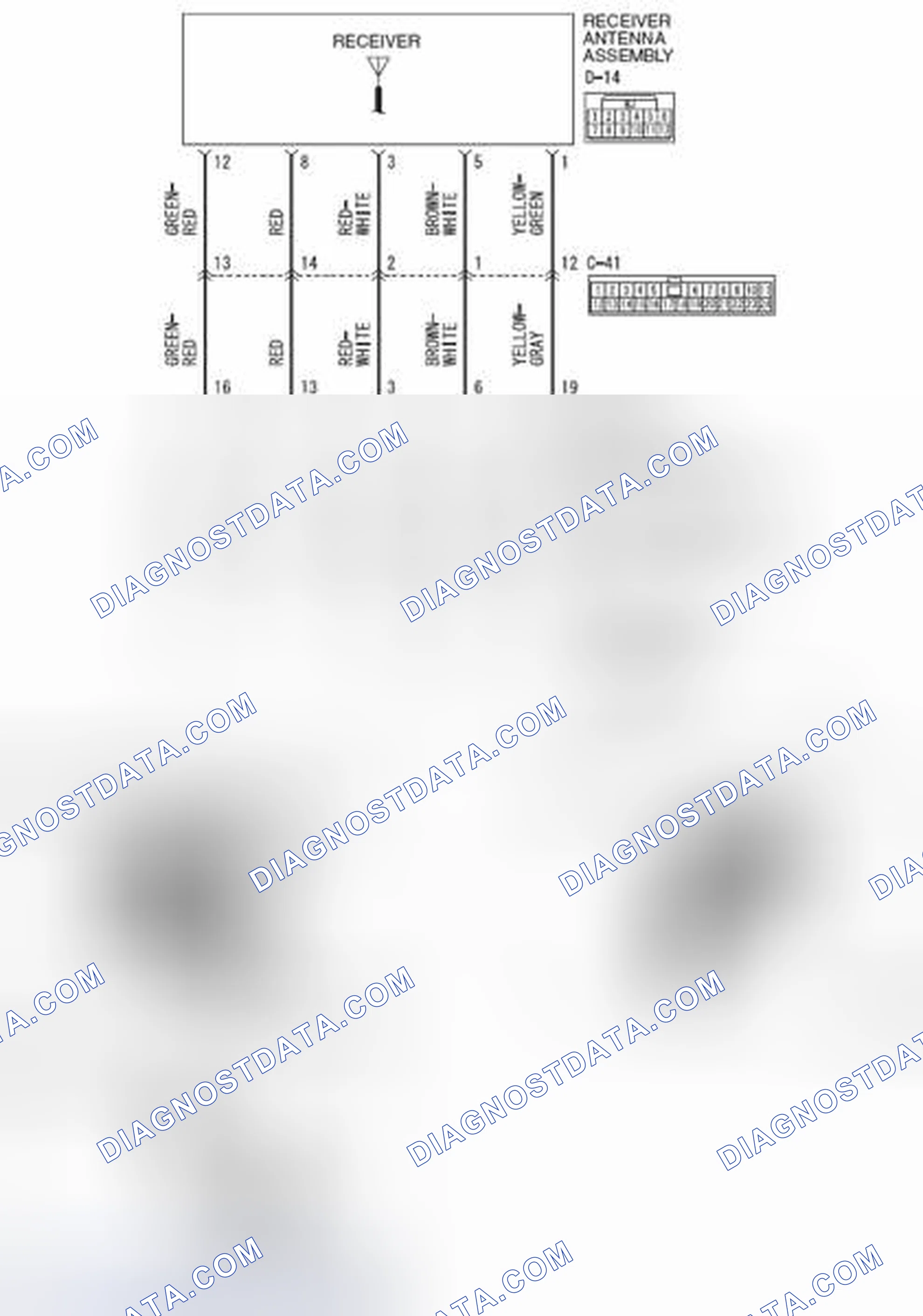 Scheme 18: DTC C1910: Transmitter low battery voltage abnormality 1; DTC C1920: Transmitter low battery voltage