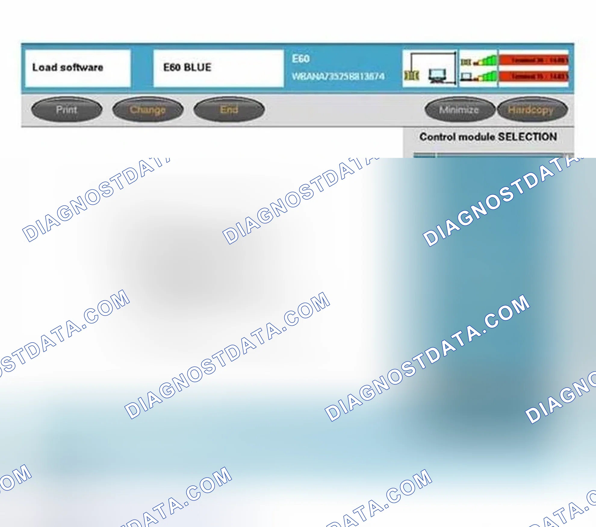Scheme 162: Control Module Selection - Programming - Update Software