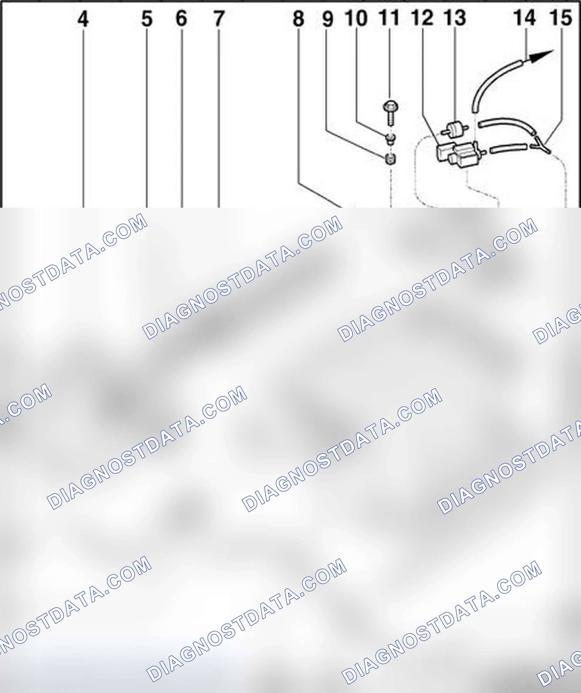 Scheme 500: Intake manifold change-over system components, removing and installing