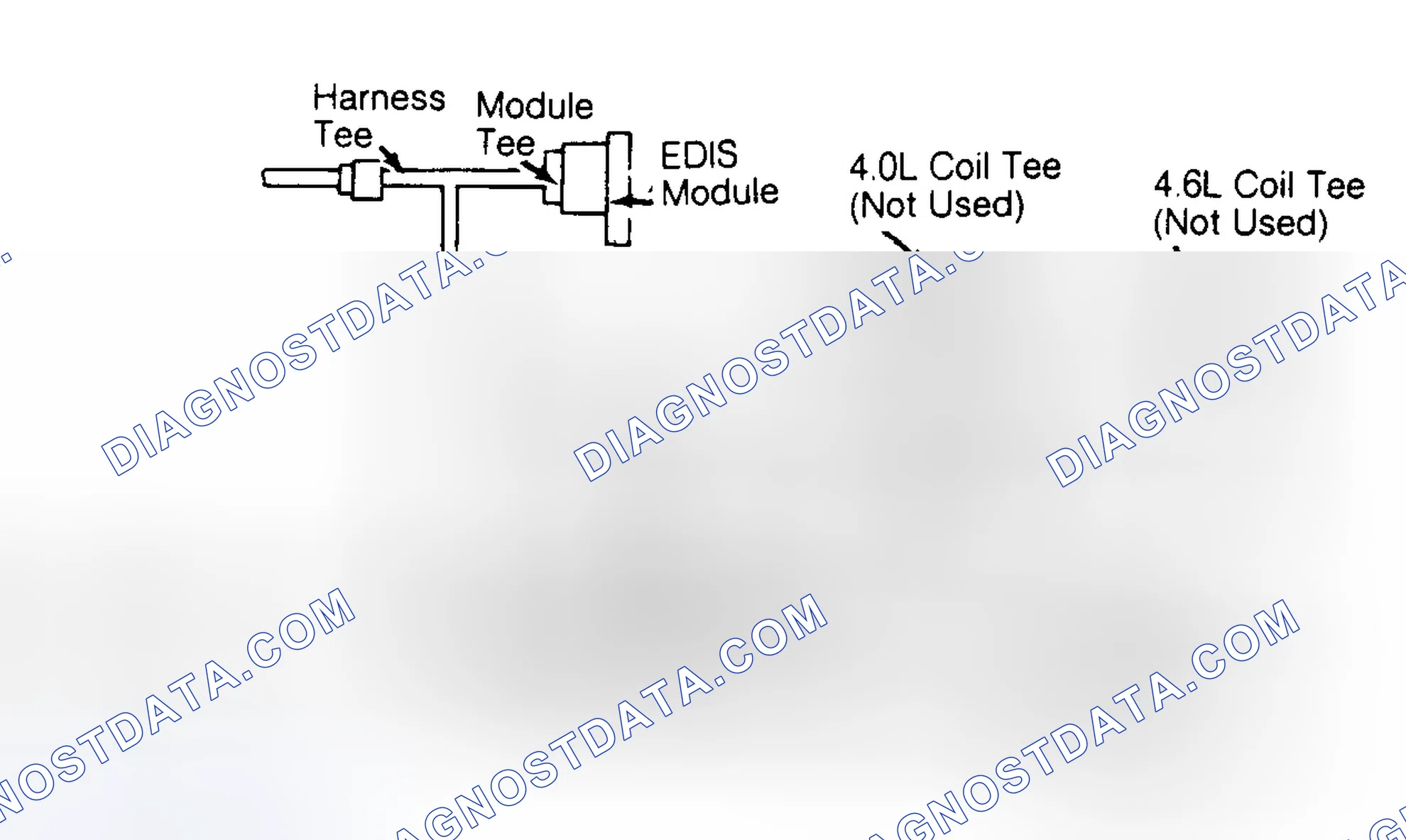 Scheme 169: EDIS Diagnostic Cable Diagram (Escort & Tracer - 1.9L)