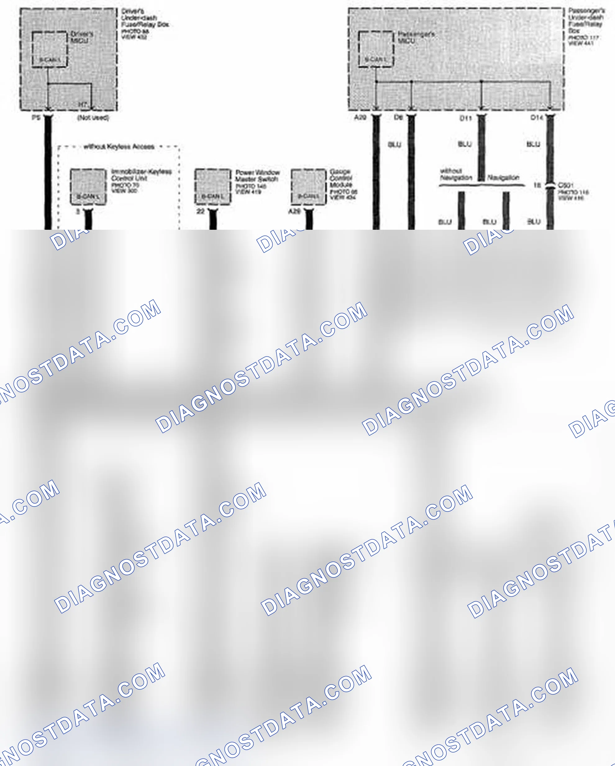 Scheme 188: B-CAN Communication Line Circuit Diagram - Low (Page 50-3)