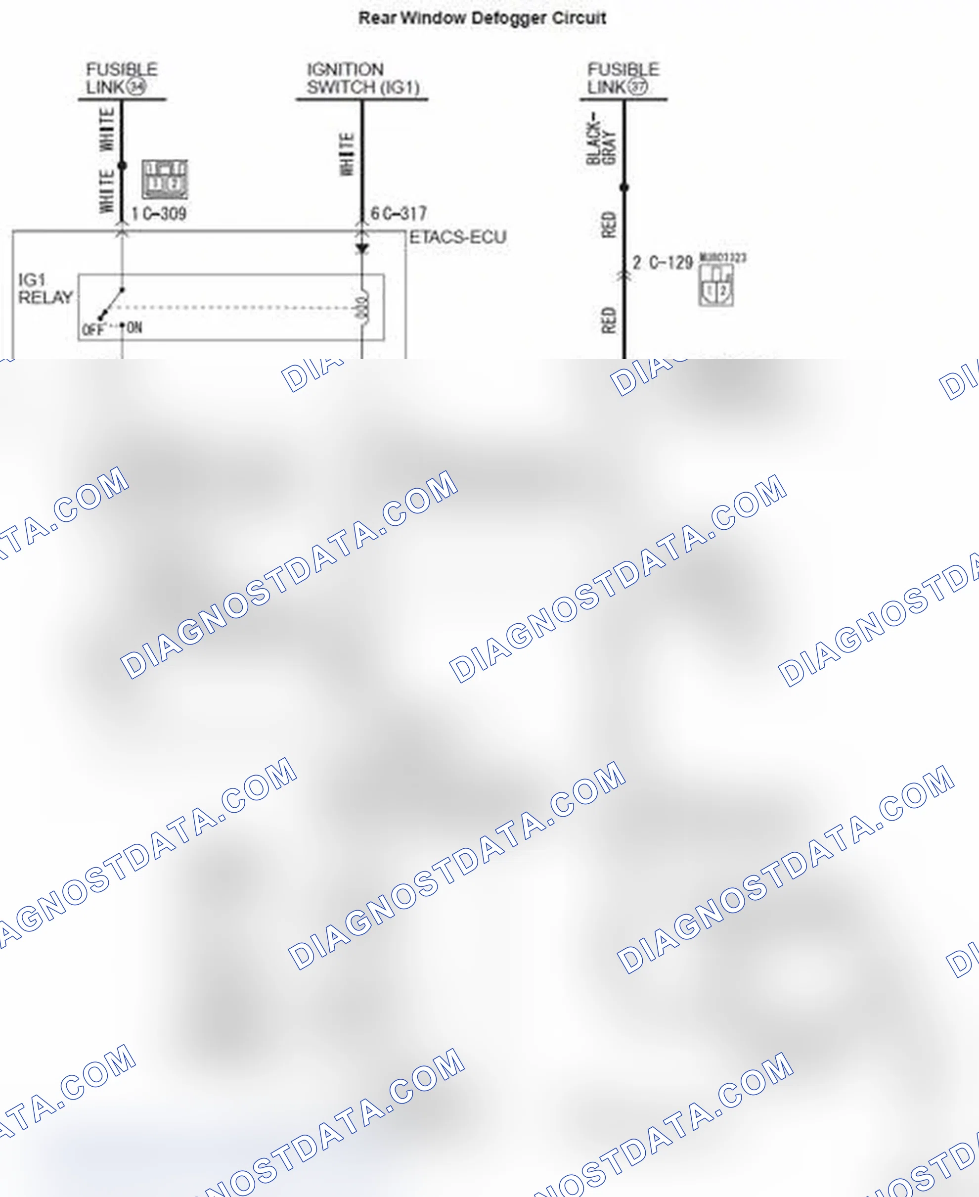 Scheme 3: Rear window defogger does not operate