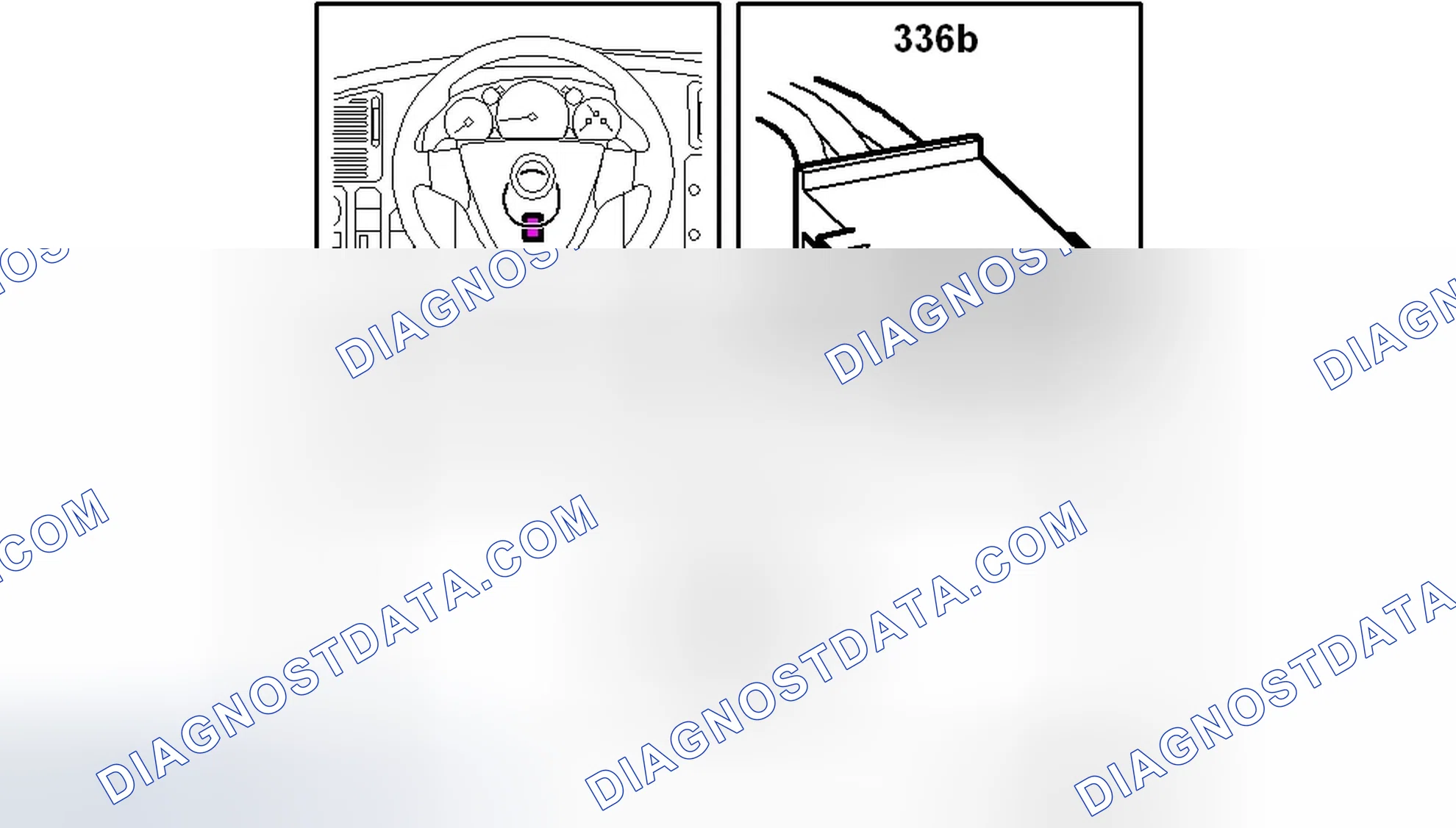 Scheme 156: Steering wheel contact unit, horn/switch (336b)