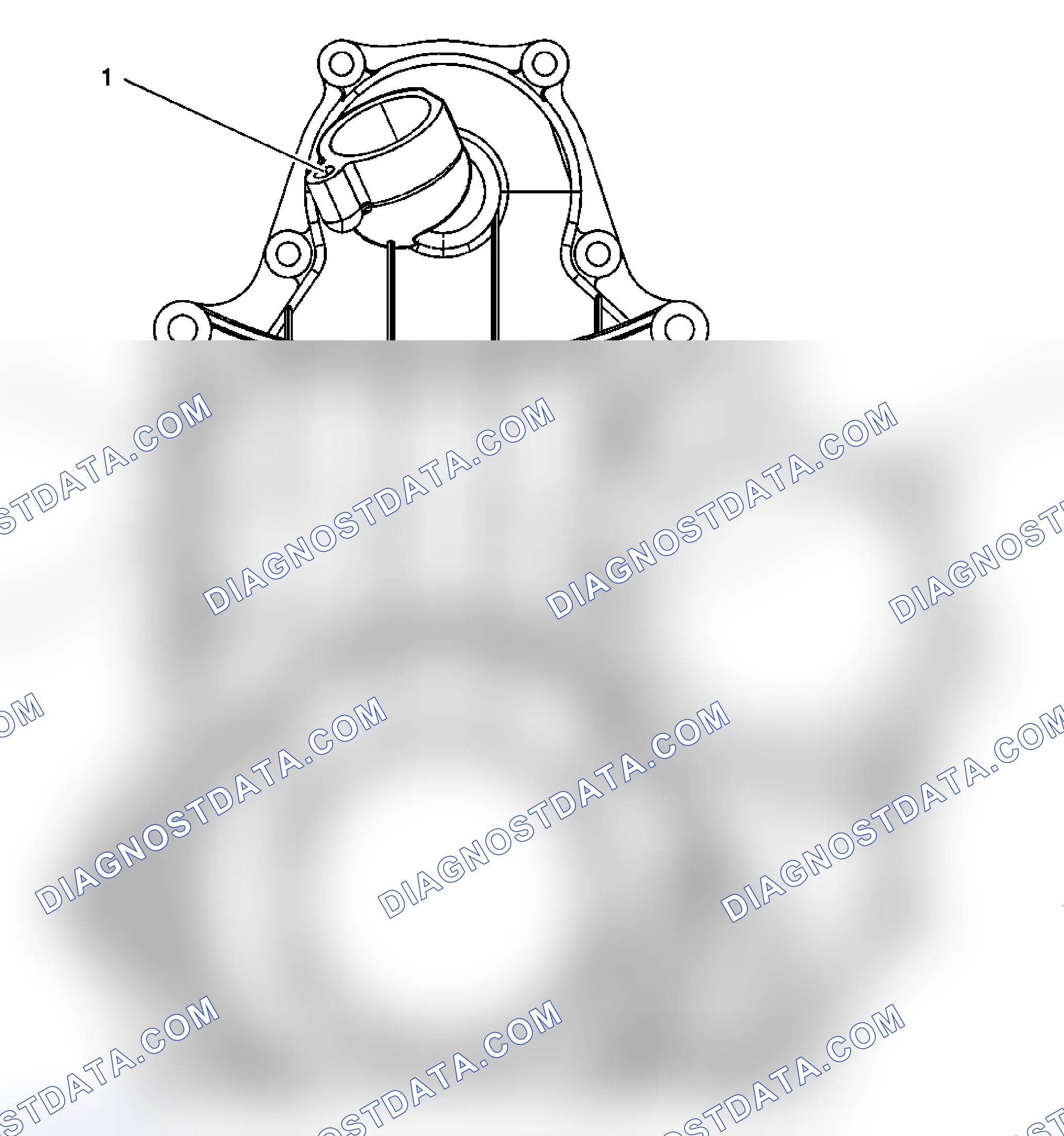 Scheme 125: Engine Front Cover - Front View