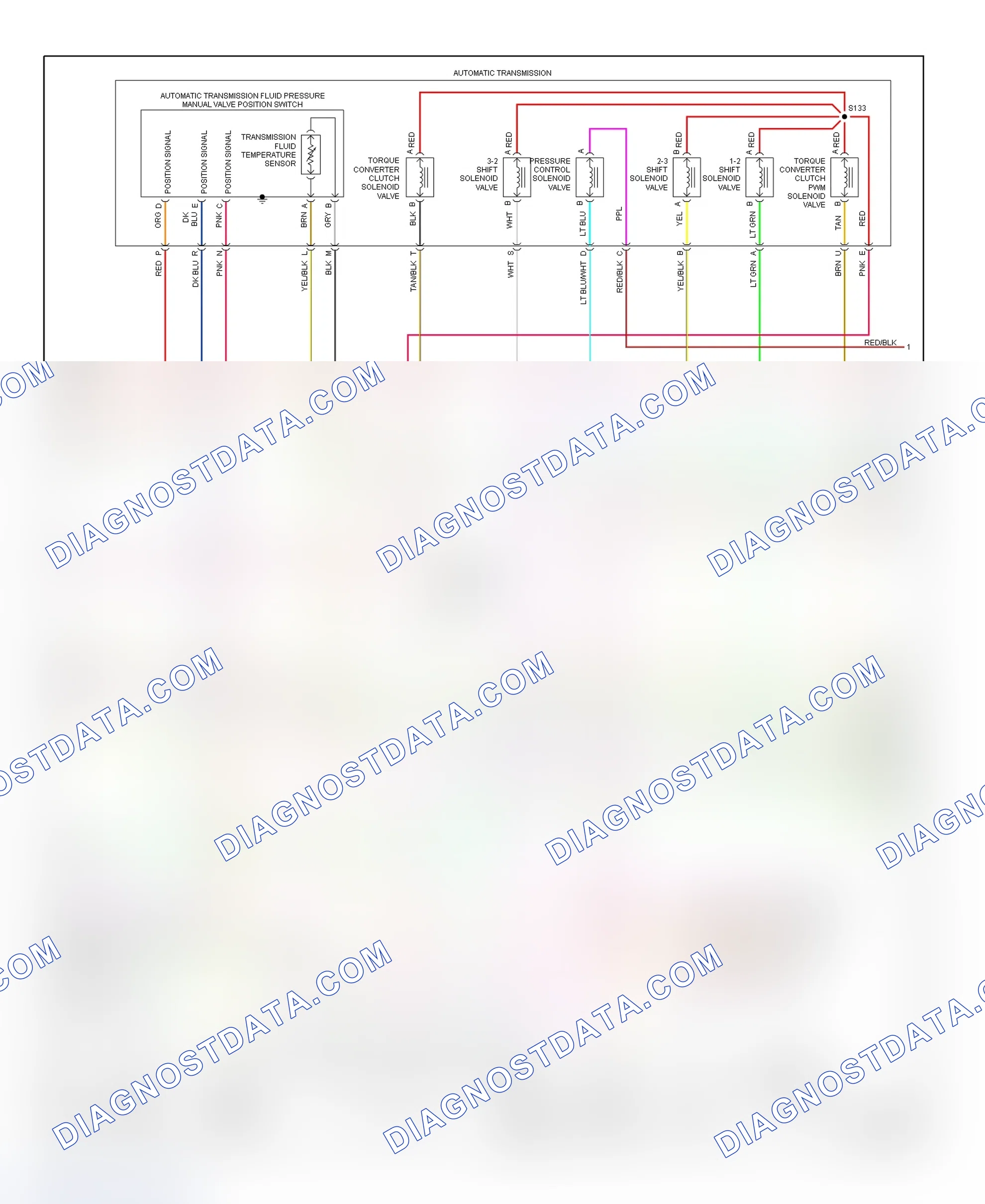 Scheme 12: PCM Wiring Diagram (Sonoma & S10 Pickup - 2.2L VIN 4 - 2 Of 3)