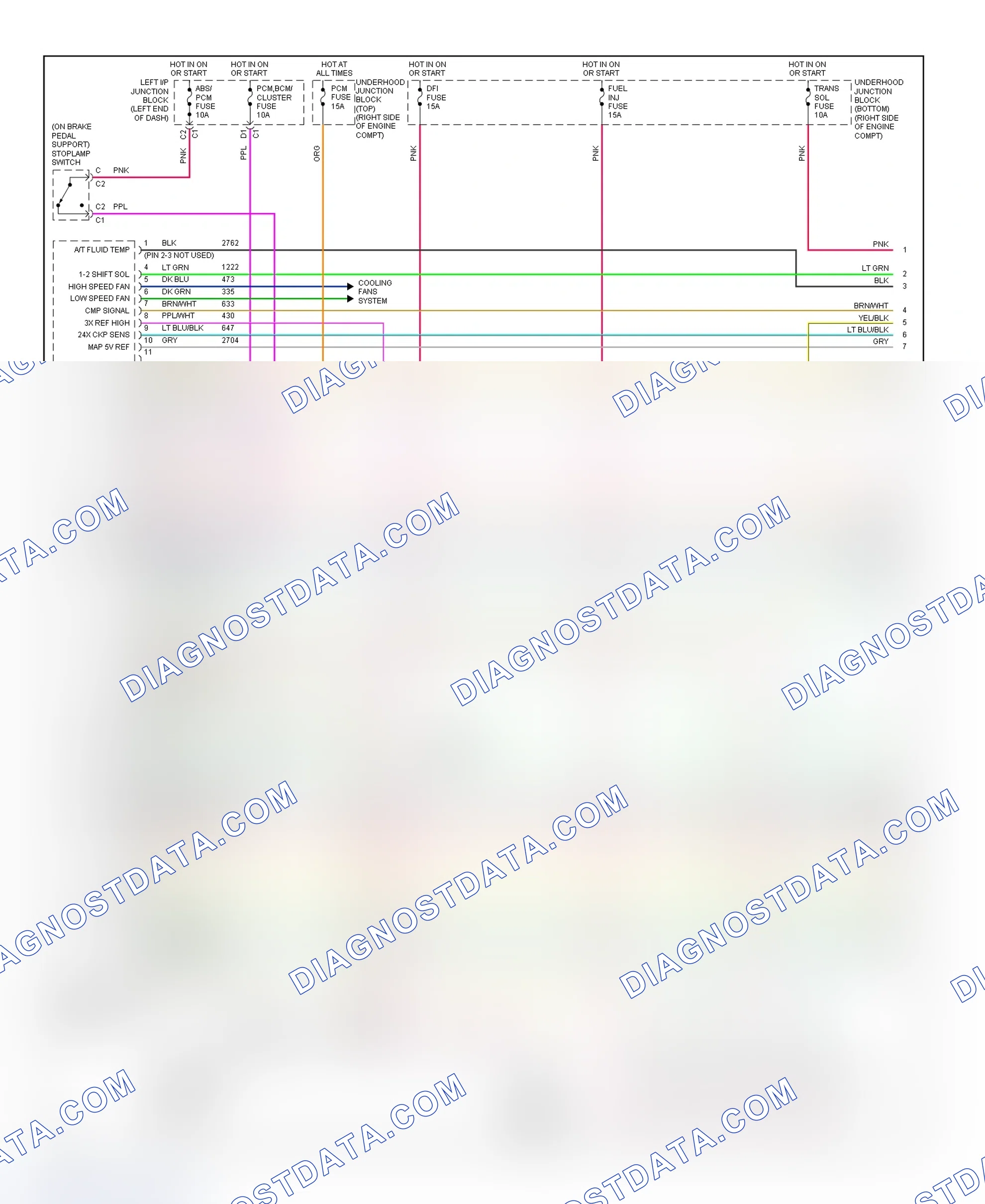 Scheme 167: PCM Wiring Diagram (Impala & Monte Carlo - 3.4L - 1 Of 4)