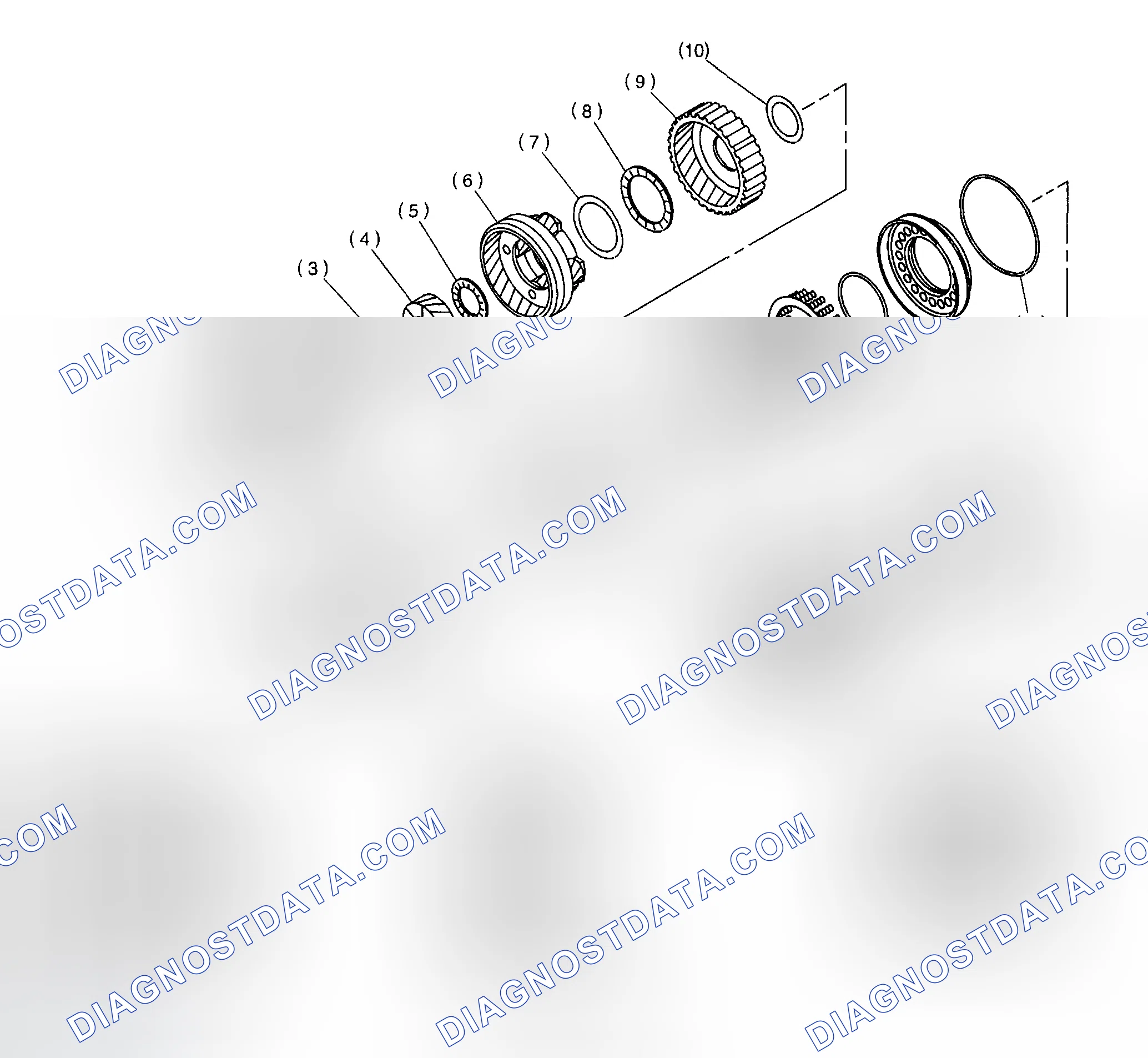 Scheme 131: Identifying Low Clutch Drum & Planetary Gear Components